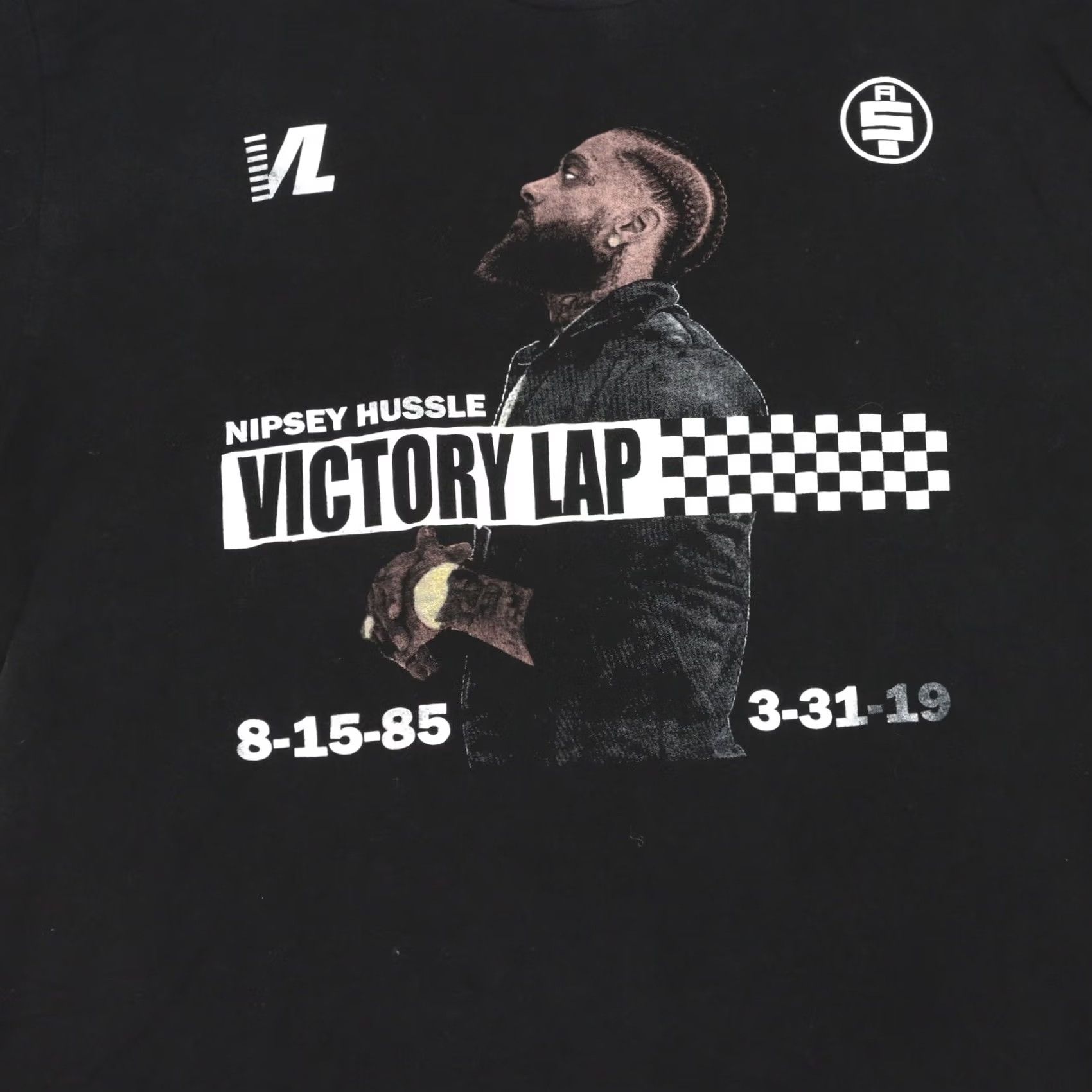 Vintage VINTAGE Nipsey Hussle RIP ONE OF A KIND T-Shirt Adult Victory Lap Sz Large 2 side Print Size US L / EU 52-54 / 3 - 6 Thumbnail