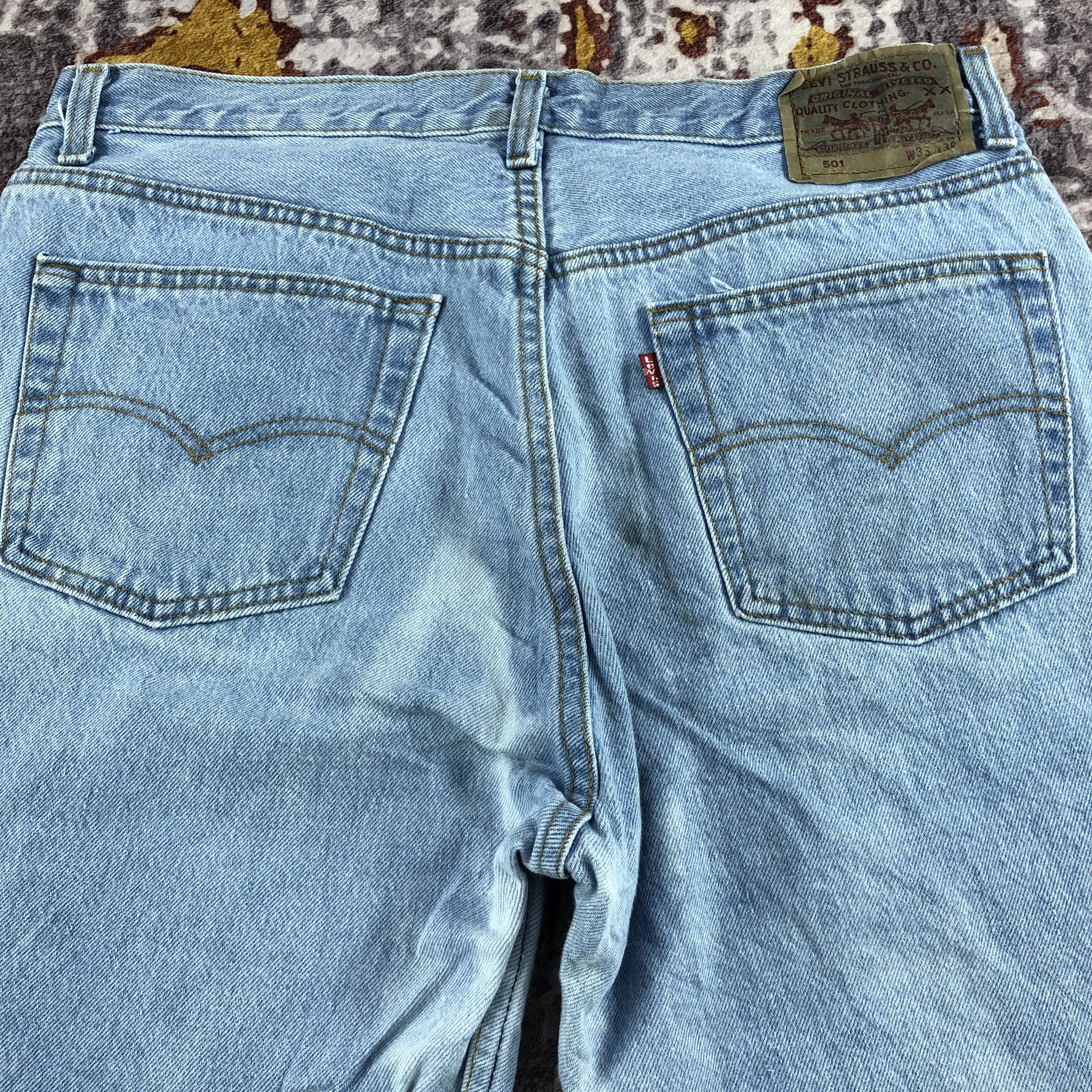 Levi's × Vintage Vintage 90s Levis 501 Jeans-JM2371 Size US 34 / EU 50 - 4 Thumbnail
