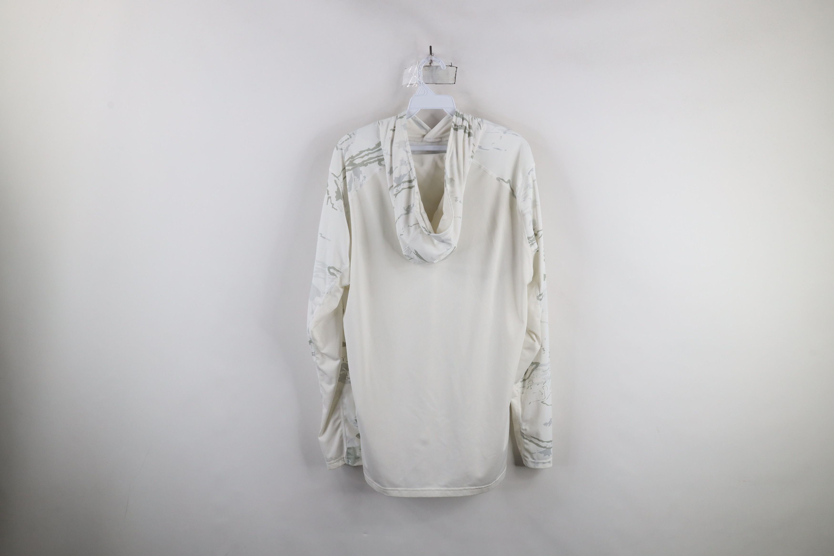 Under Armour × Vintage Under Armour Fishing Out Camouflage Hoodie T-Shirt White Size US L / EU 52-54 / 3 - 11 Thumbnail