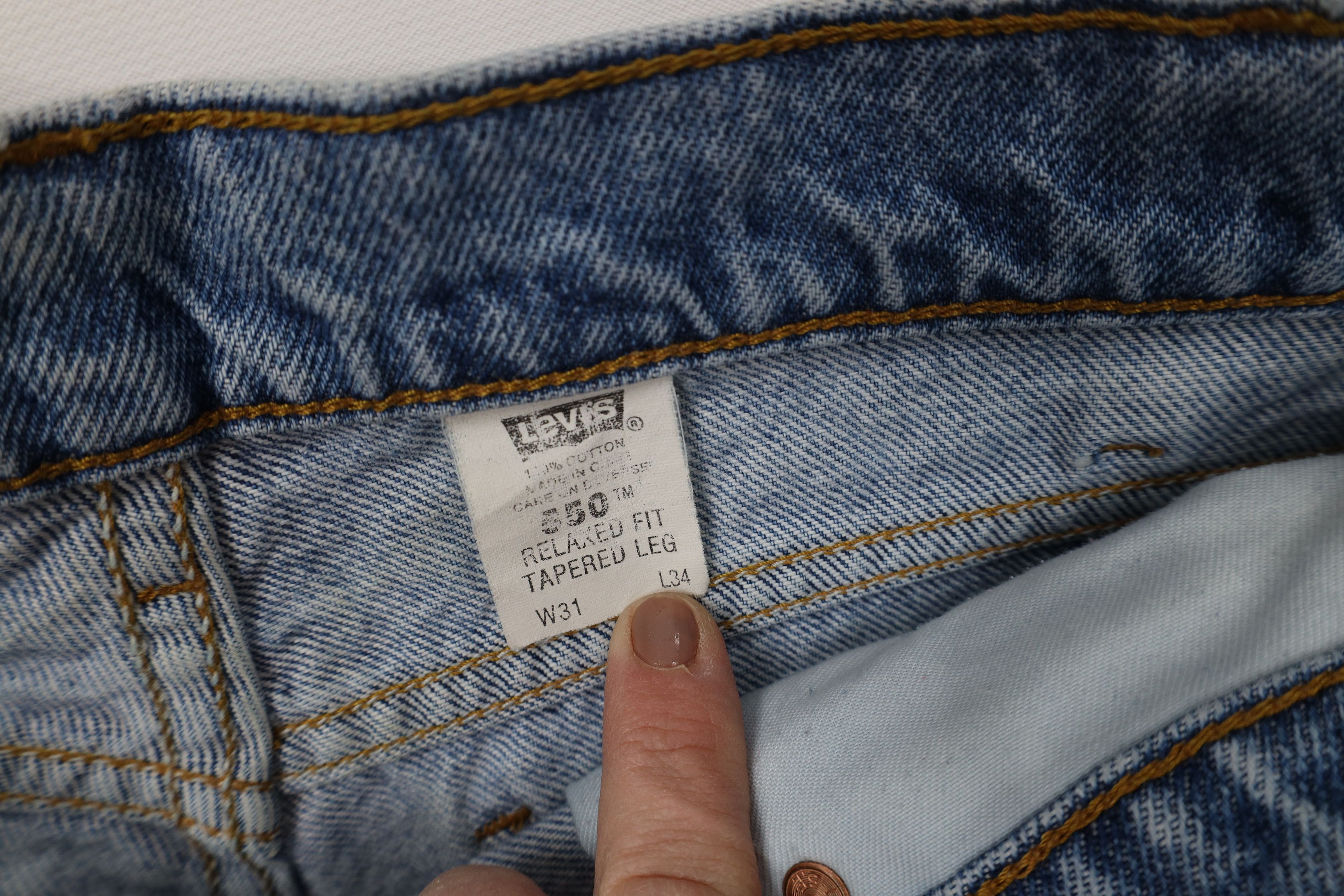 Levi's Vintage 90s Levis 550 Orange Tab Tapered Leg Denim Jeans Size US 31 - 9 Thumbnail