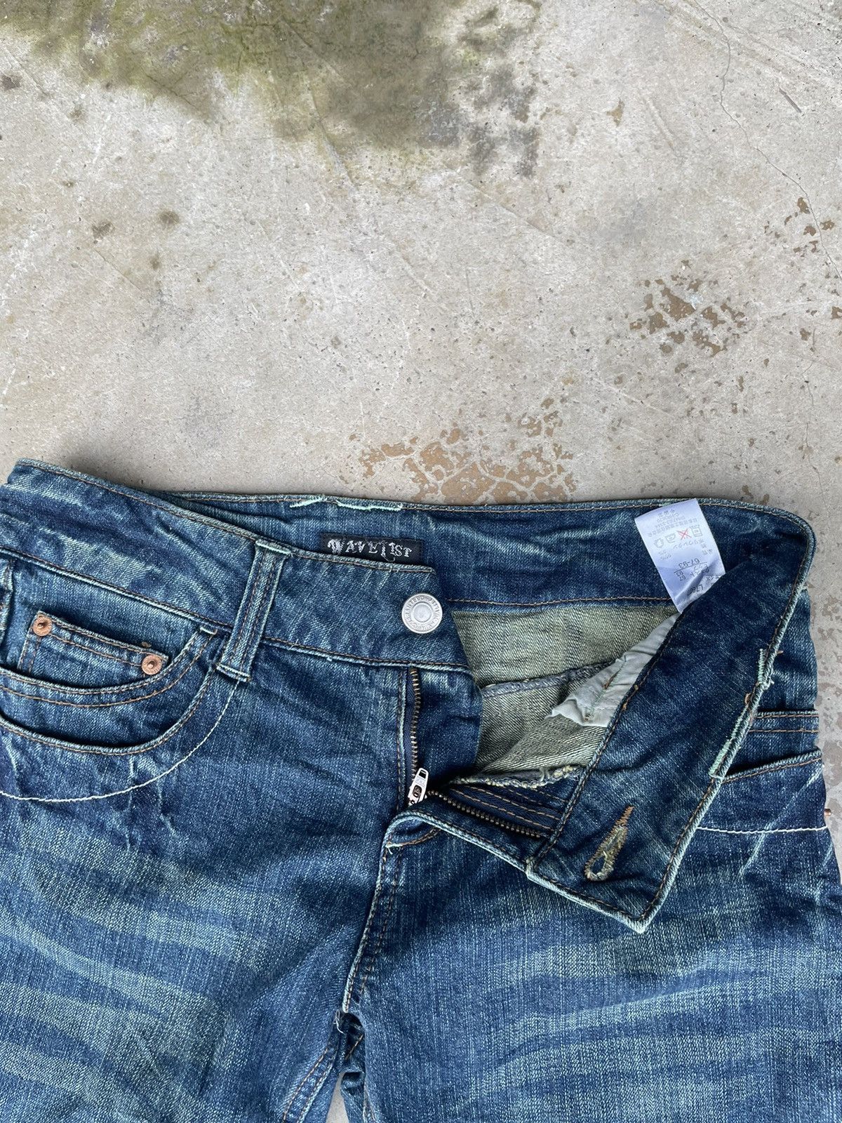 Japanese Brand Vintage Wave List Flared Jeans Rusty Size US 31 - 5 Thumbnail