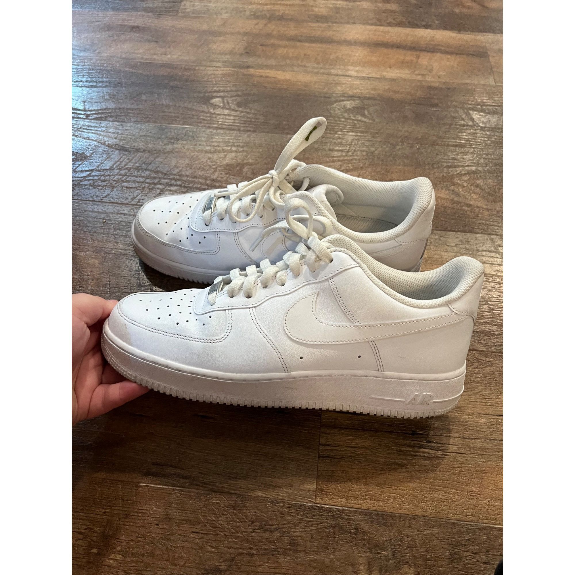 Nike Nike Mens Air Force 1 07 CW2288-111 White Shoes Sneakers Si Size US 11.5 / EU 44-45 - 3 Thumbnail