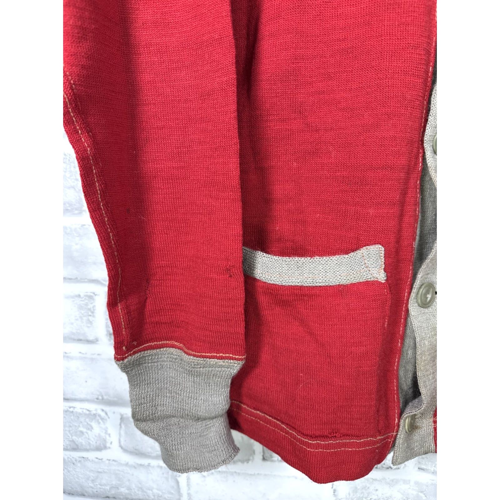 Vintage VTG 1950s Wool Letterman Style MOVIE PROJECTIONIST Sweater Size M Red Size US M / EU 48-50 / 2 - 7 Thumbnail