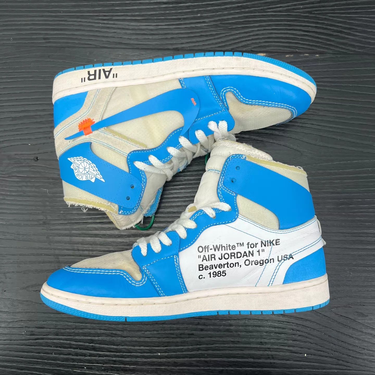 Nike OW x AJ1 University Blue 44 with box Size US 11 / EU 44 - 2 Thumbnail