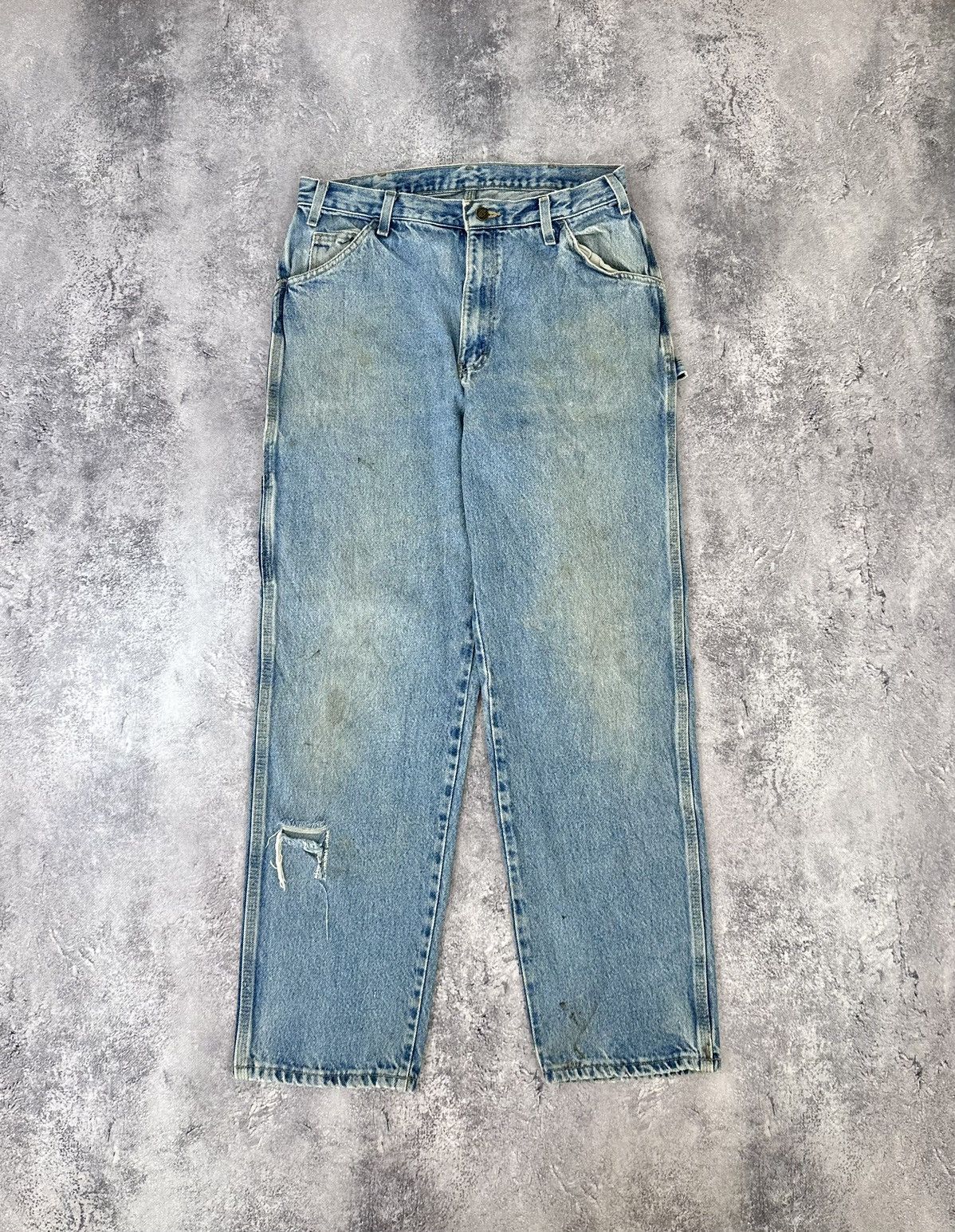 Dickies Vintage Dickies Light Blue Denim Carpenter USA Work Pants Size US 34 / EU 50 - 2 Thumbnail