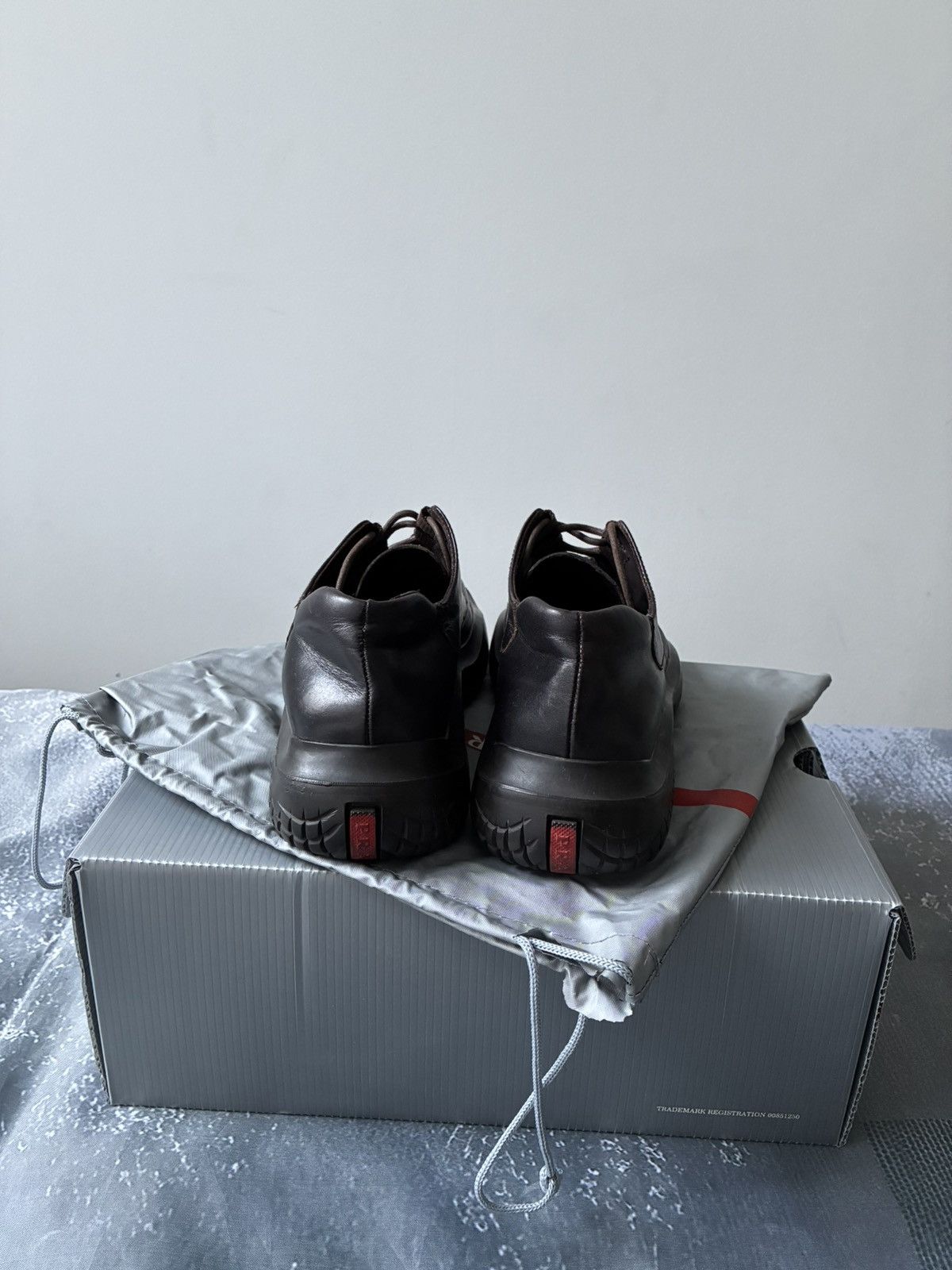 Prada FW1999 Prada Chunky Vibram Low Brown Leather Boots Size US 6.5 / IT 36.5 - 4 Thumbnail