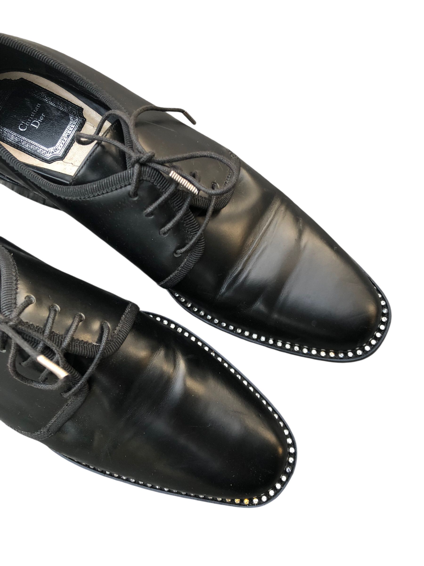 Dior 💯🔥CHRISTIAN DIOR Glazed Calfskin Tomboy Oxfords Size 37.5 Size US 7 / IT 37 - 3 Thumbnail