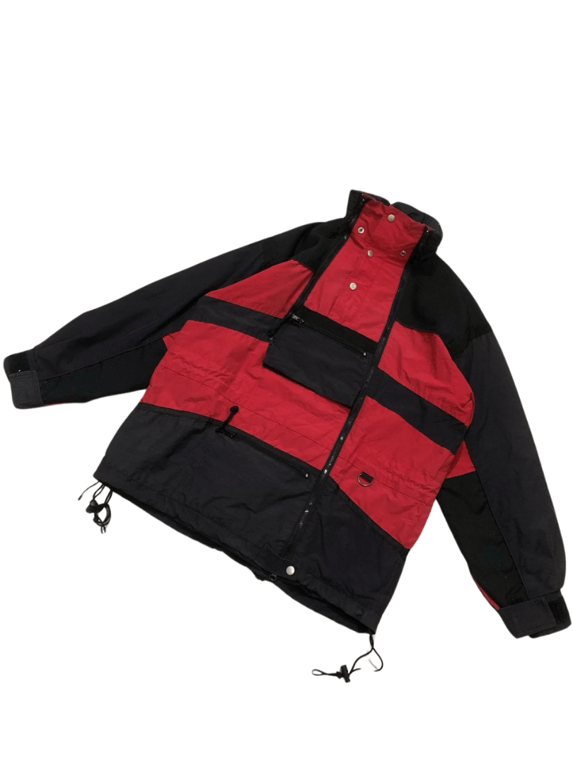 Octopus Vintage Red Cliff Octopus Army Techwear Anorak Cyberpunk Size US L / EU 52-54 / 3 - 1 Thumbnail