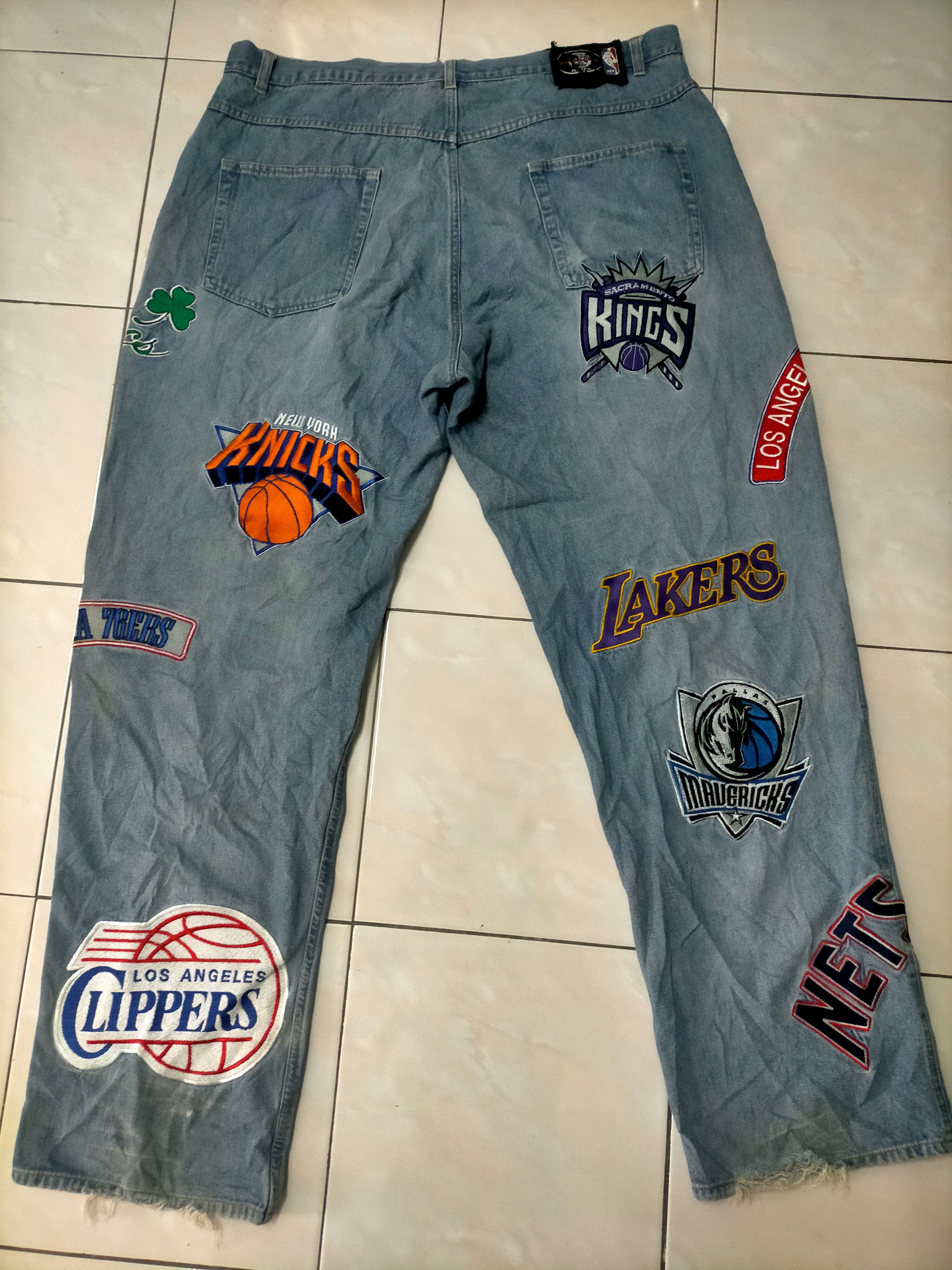 NBA × Vintage Vintage UNK NBA Jeans Size US 38 / EU 54 - 2 Thumbnail