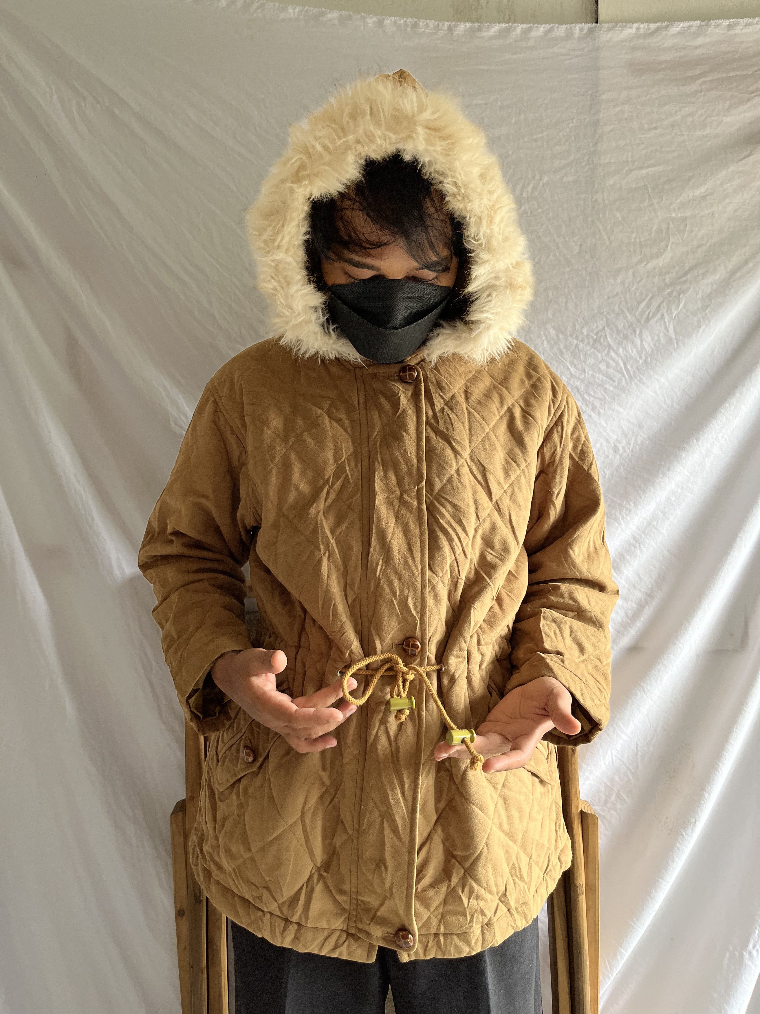 Japanese Brand C.Crest Japanese Brand Fur Drawstring Jacket Size US L / EU 52-54 / 3 - 8 Thumbnail