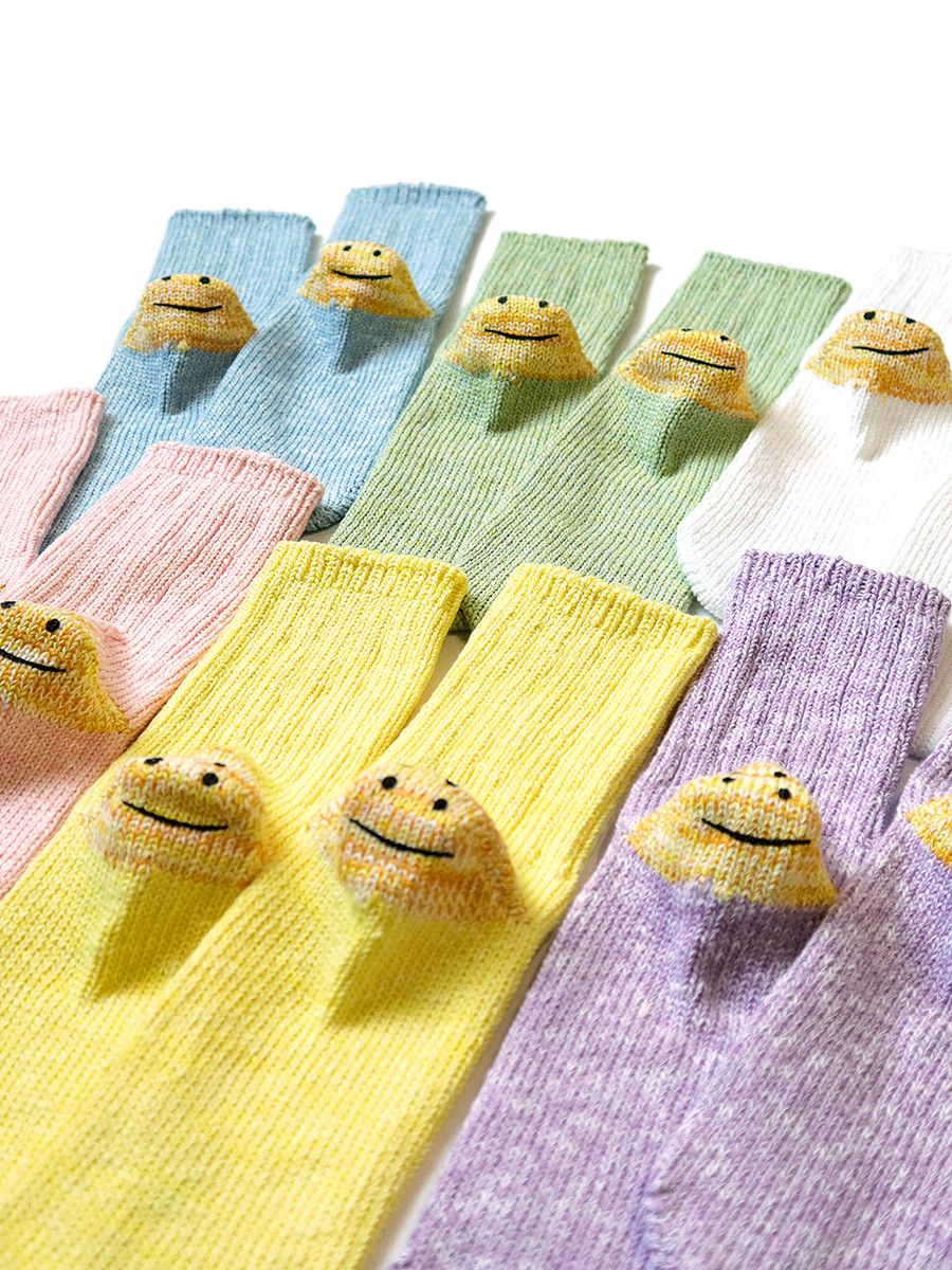 Kapital KAPITAL 56 yarns RAINBOWY HAPPY HEEL socks smile 6 pairs set Size ONE SIZE - 2 Thumbnail