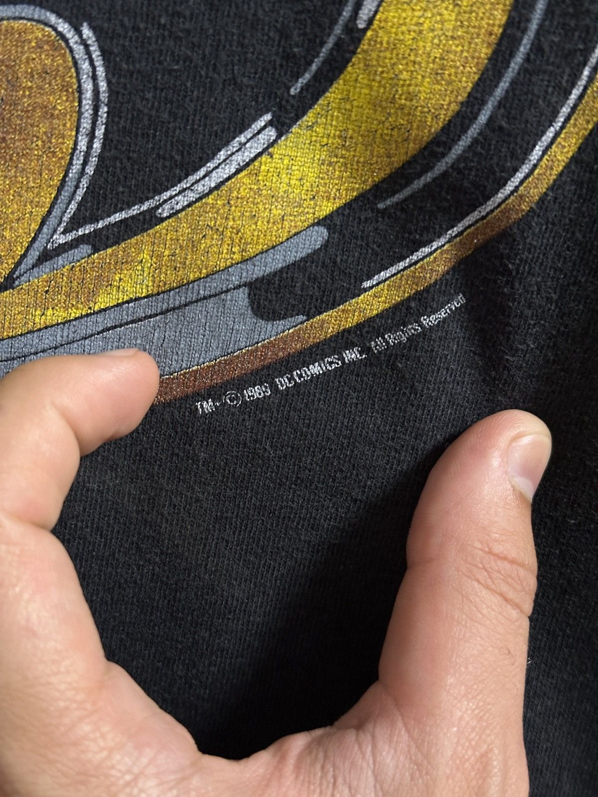 DC Comics Very Rare Vintage T-Shirt Batman 1989’ Big Logo Size US L / EU 52-54 / 3 - 3 Thumbnail