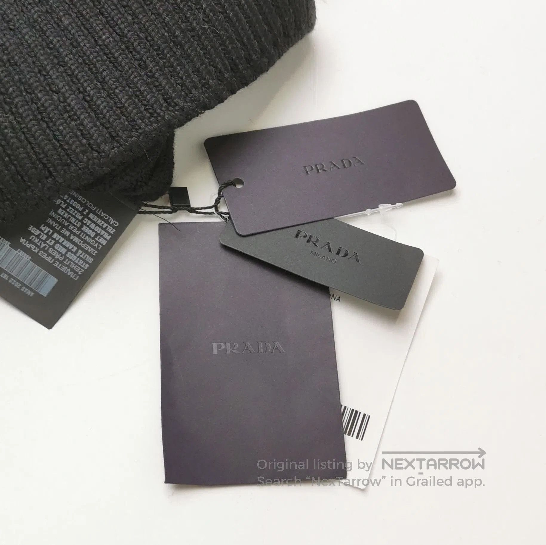 Prada Prada Black Wool Blend Ribbed Midi Skirt . Size 41" - 3 Thumbnail