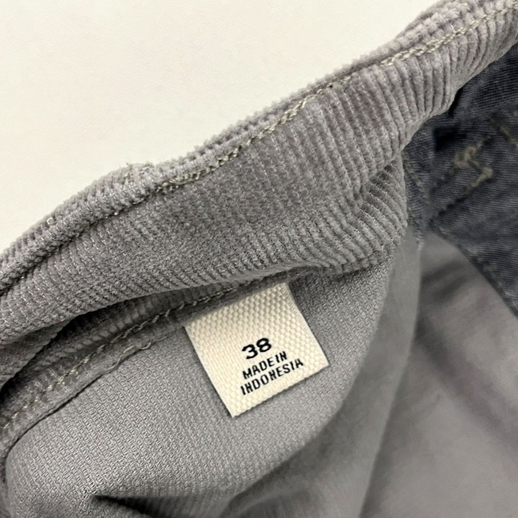 Vintage Flint & Tinder Fatigue Pants Mens 38 x 29 Gray Corduroy Chino Straight 5-Pocket Denim? Size US 38 / EU 54 - 3 Thumbnail