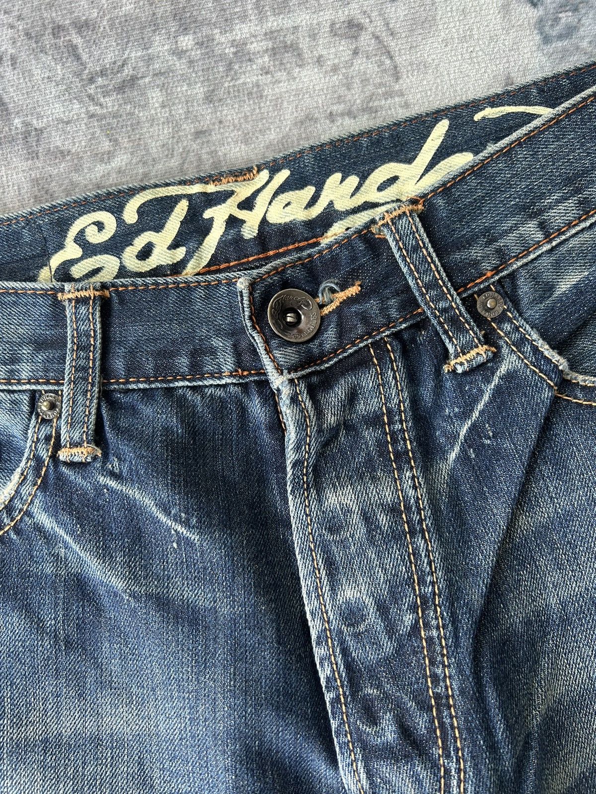 Ed Hardy KILLS LOVE Skull Logo Ed Hardy Jeans Size US 32 / EU 48 - 12 Thumbnail