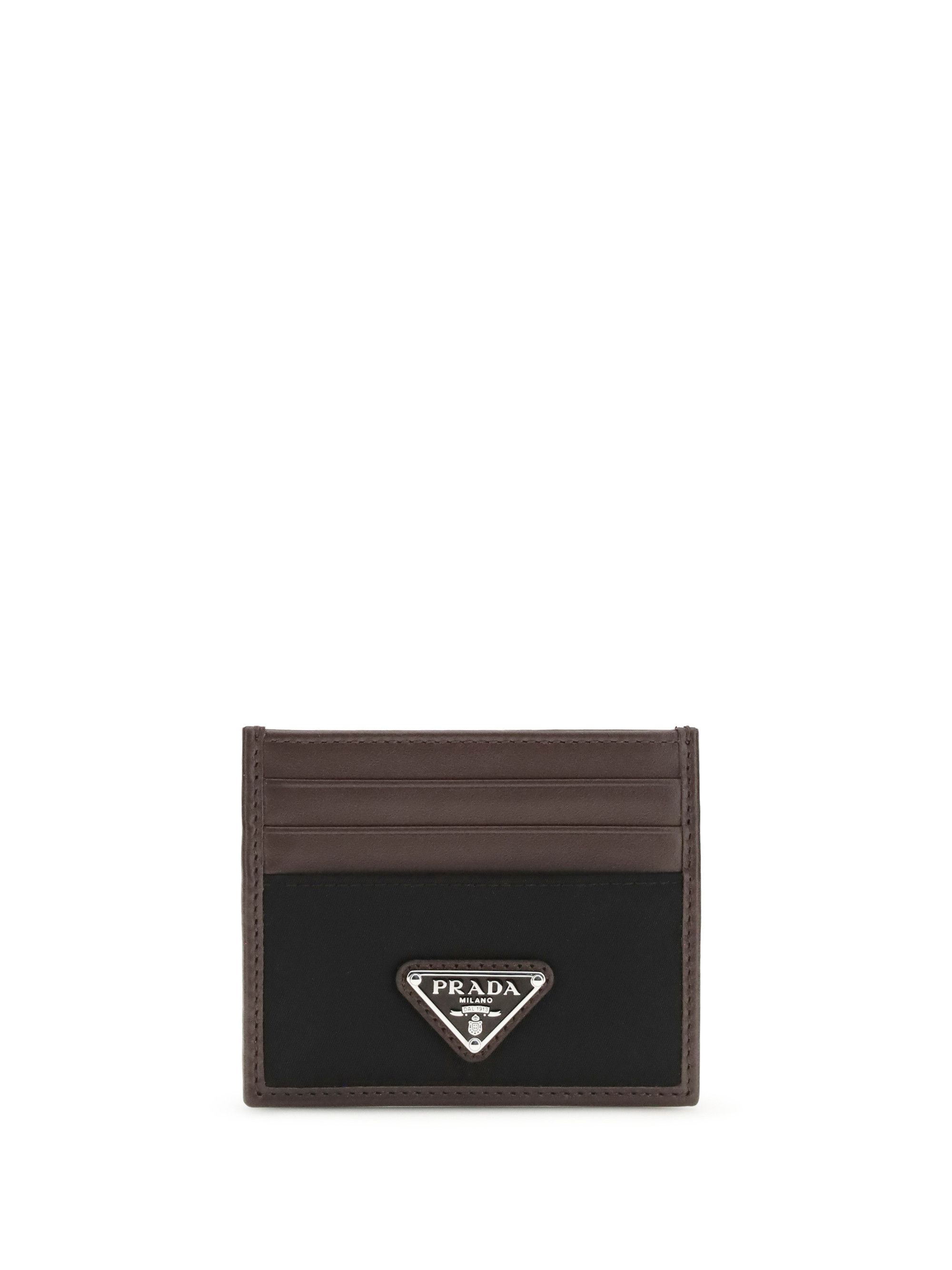 Prada Leather and fabric Card Holder Size ONE SIZE - 1 Thumbnail