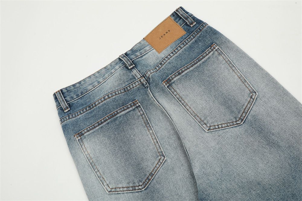 Vintage Heavy-duty washed ripped flared jeans for men Size US 32 / EU 48 - 5 Thumbnail