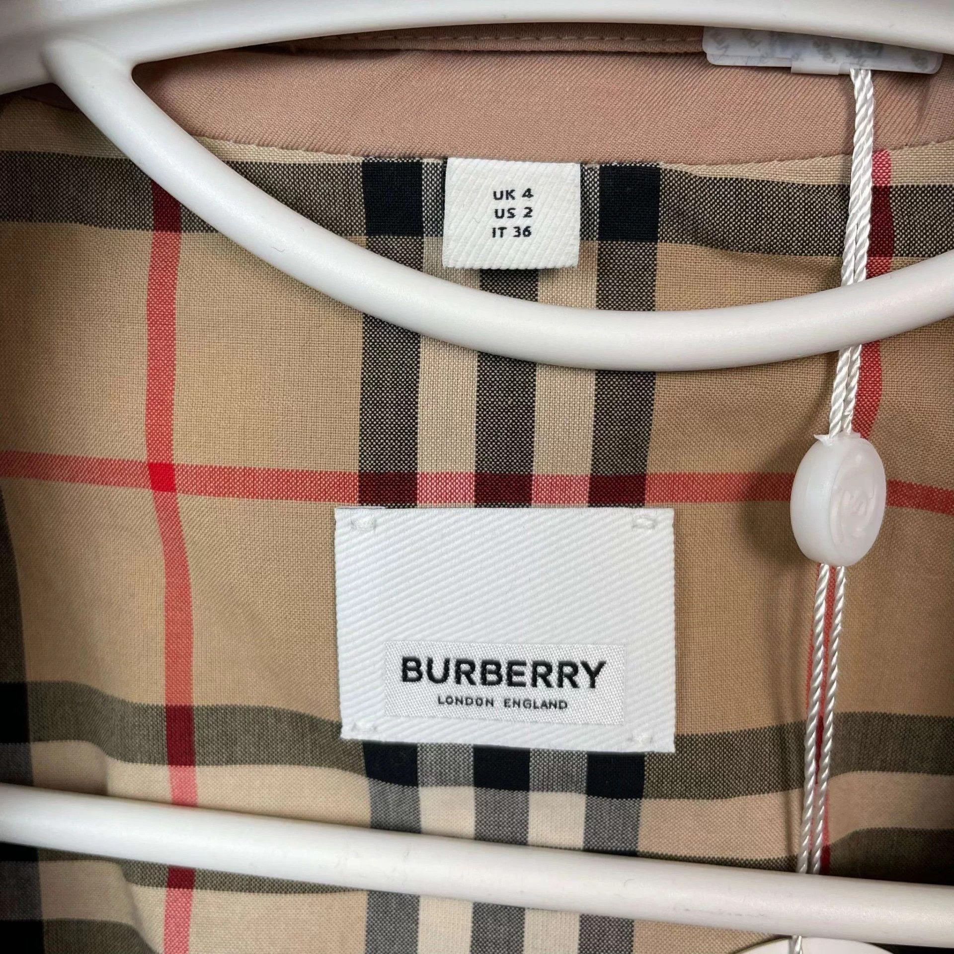 Burberry Burberry Pink Yellow Trench Coat Women's 4 Size XS / US 0-2 / IT 36-38 - 3 Thumbnail