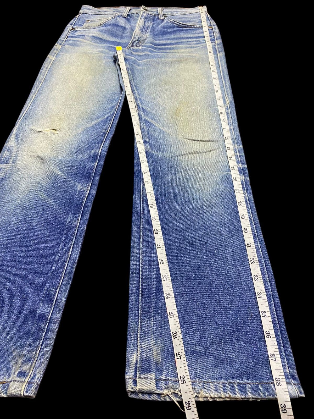 Big John Vintage Big John Mud Wash Distressed Loose Jeans Size US 29 - 14 Thumbnail