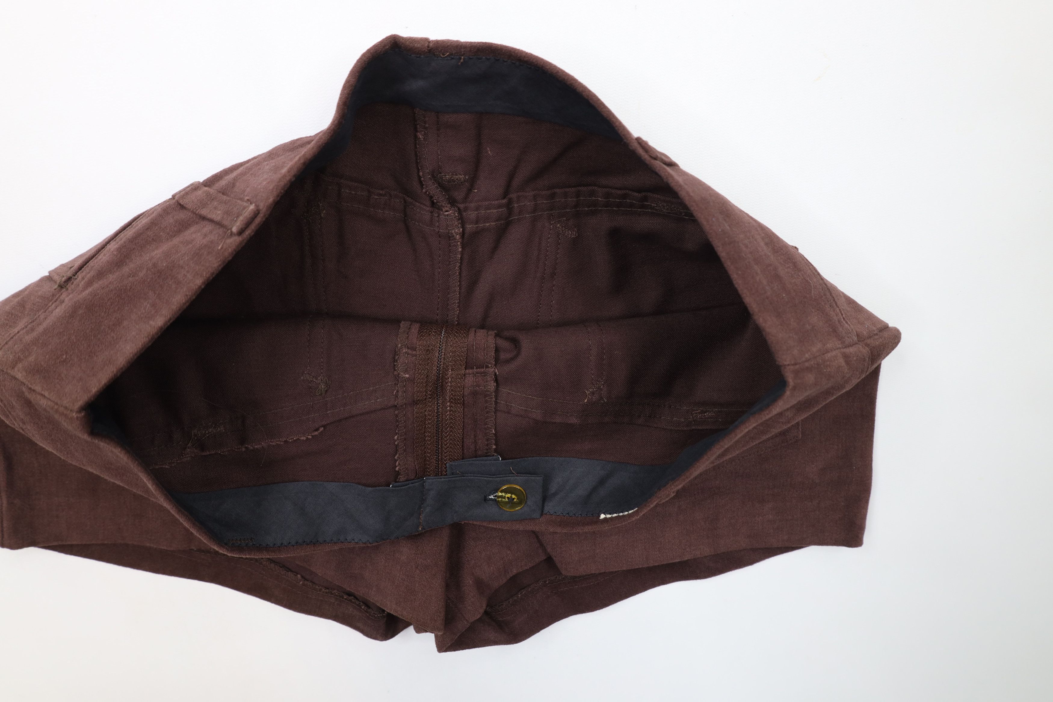Vintage Vintage 70s Streetwear Chamois Cloth Booty Shorts Brown USA Size 32" / US 10 / IT 46 - 9 Thumbnail