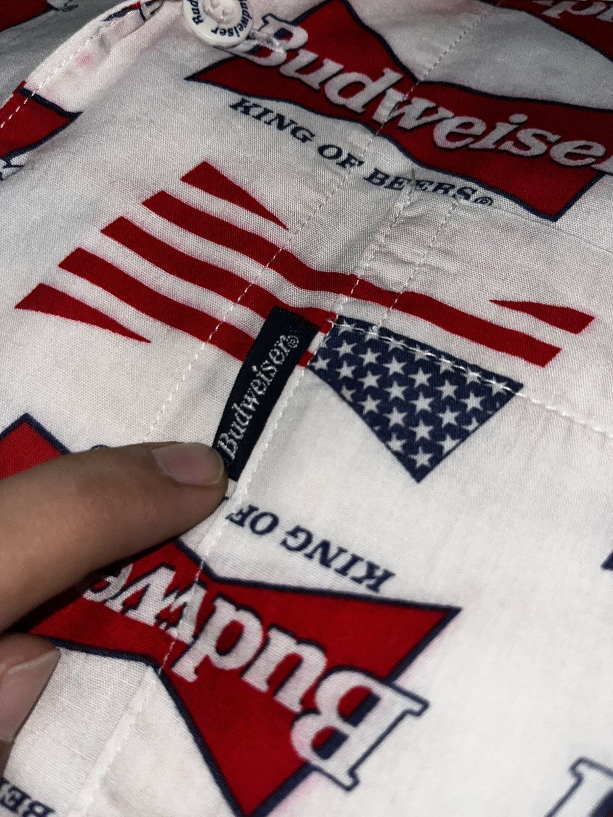 Budweiser Vintage budweiser open collar Size US L / EU 52-54 / 3 - 5 Thumbnail