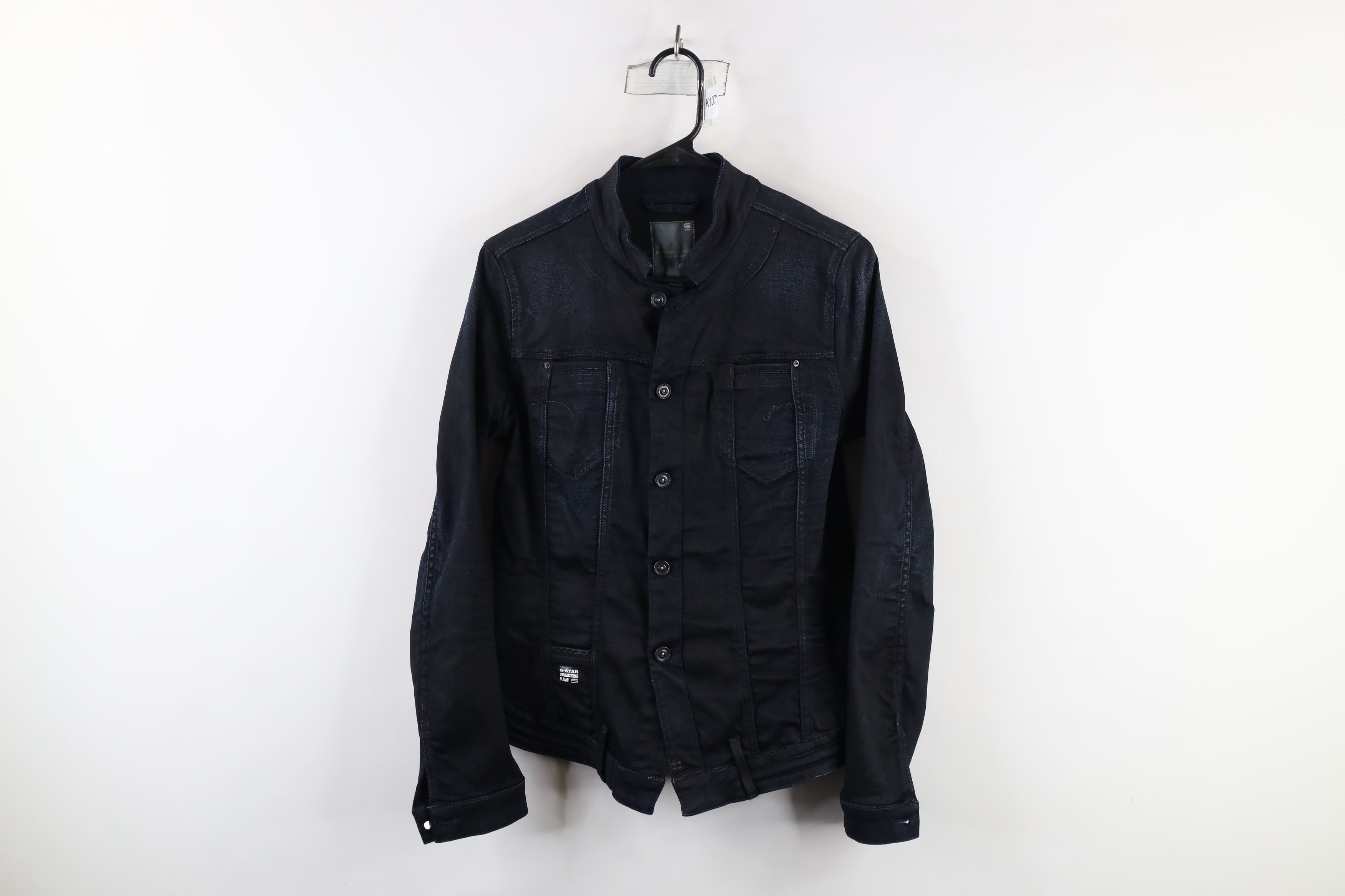 G-Star × Vintage G Star Raw Denim Spell Out Stretch Denim Jean Jacket Indigo Size M / US 6-8 / IT 42-44 - 1 Thumbnail