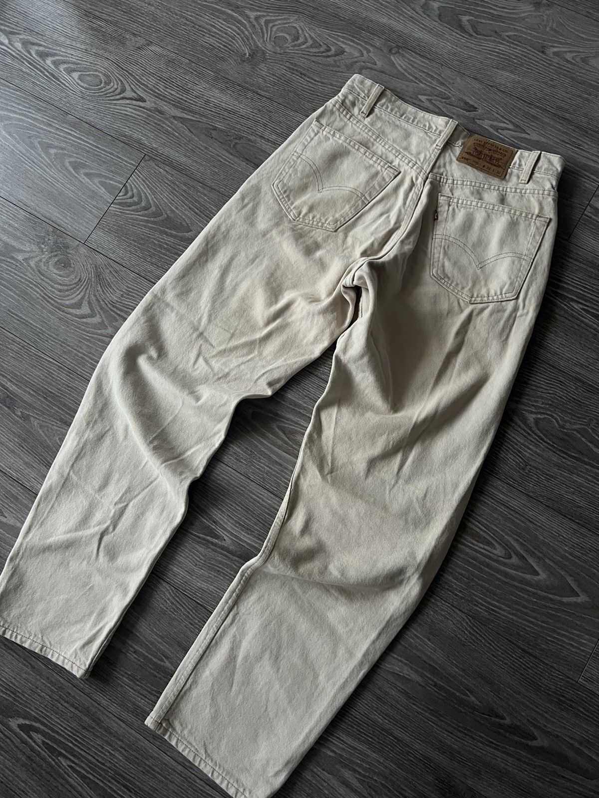 Levi's × Vintage ‼️Levis Vintage White Denim Made In USA 550 Relaxed Fit Jeans Size US 32 / EU 48 - 8 Thumbnail