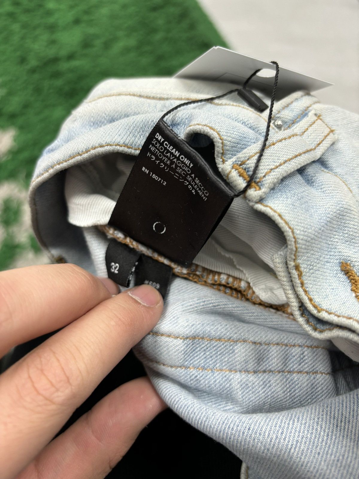 Amiri Amiri mx2 blue black white bandana 32 Size US 32 / EU 48 - 4 Thumbnail