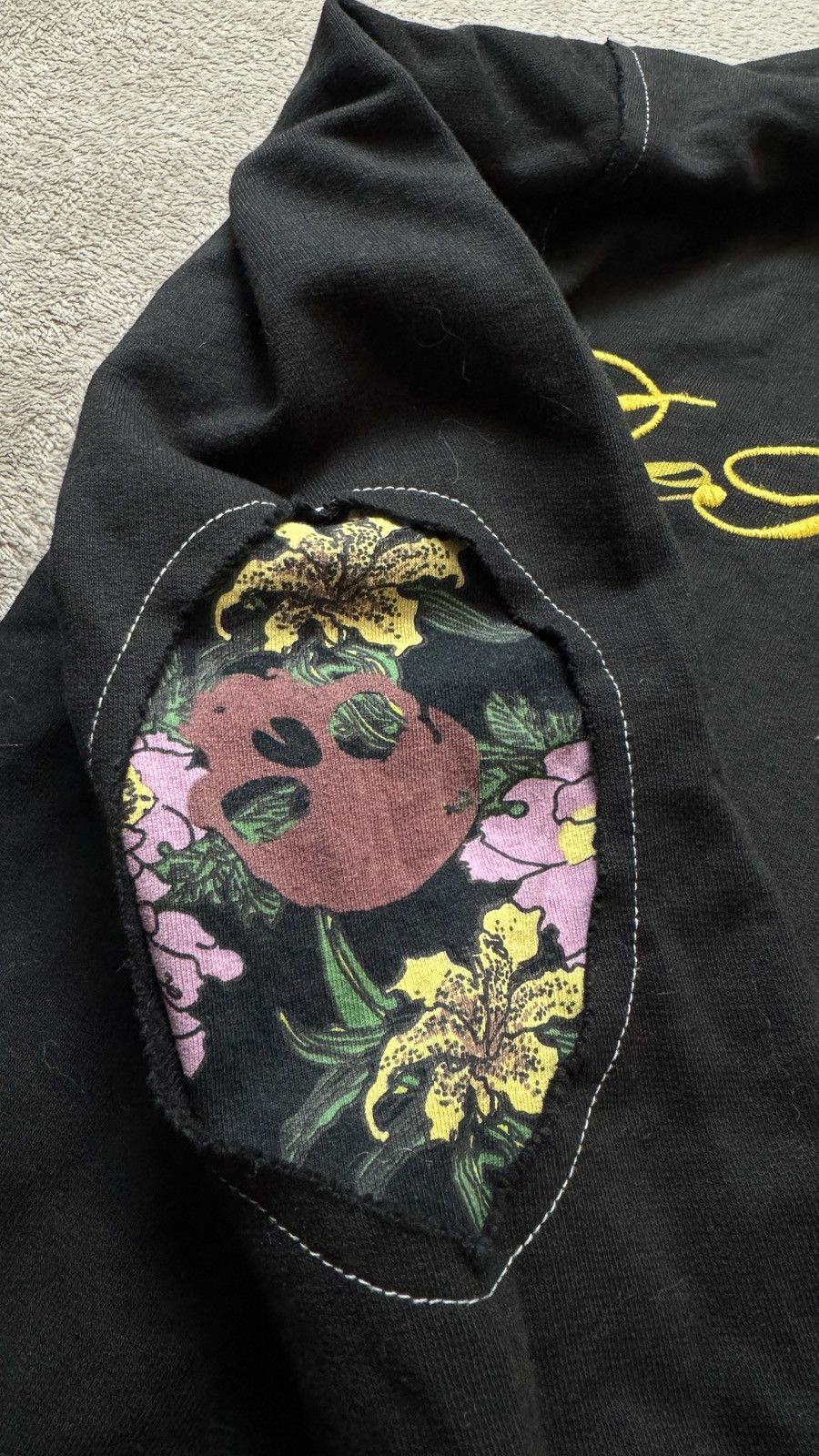 Japanese Brand De Puta Madre Y2K vintage hoodie Skull Floral Printed lgb y3 Size US M / EU 48-50 / 2 - 5 Thumbnail