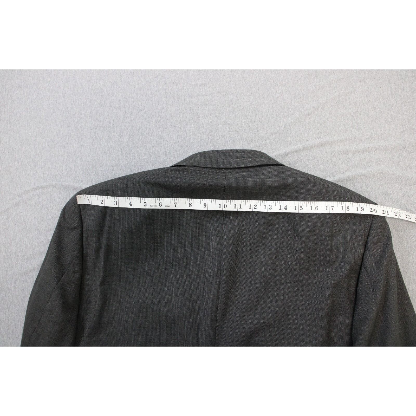 Jos. A. Bank Jos. A. Bank Blazer Mens 44R Gray 100% Wool Long Sleeve Size 44R - 8 Thumbnail