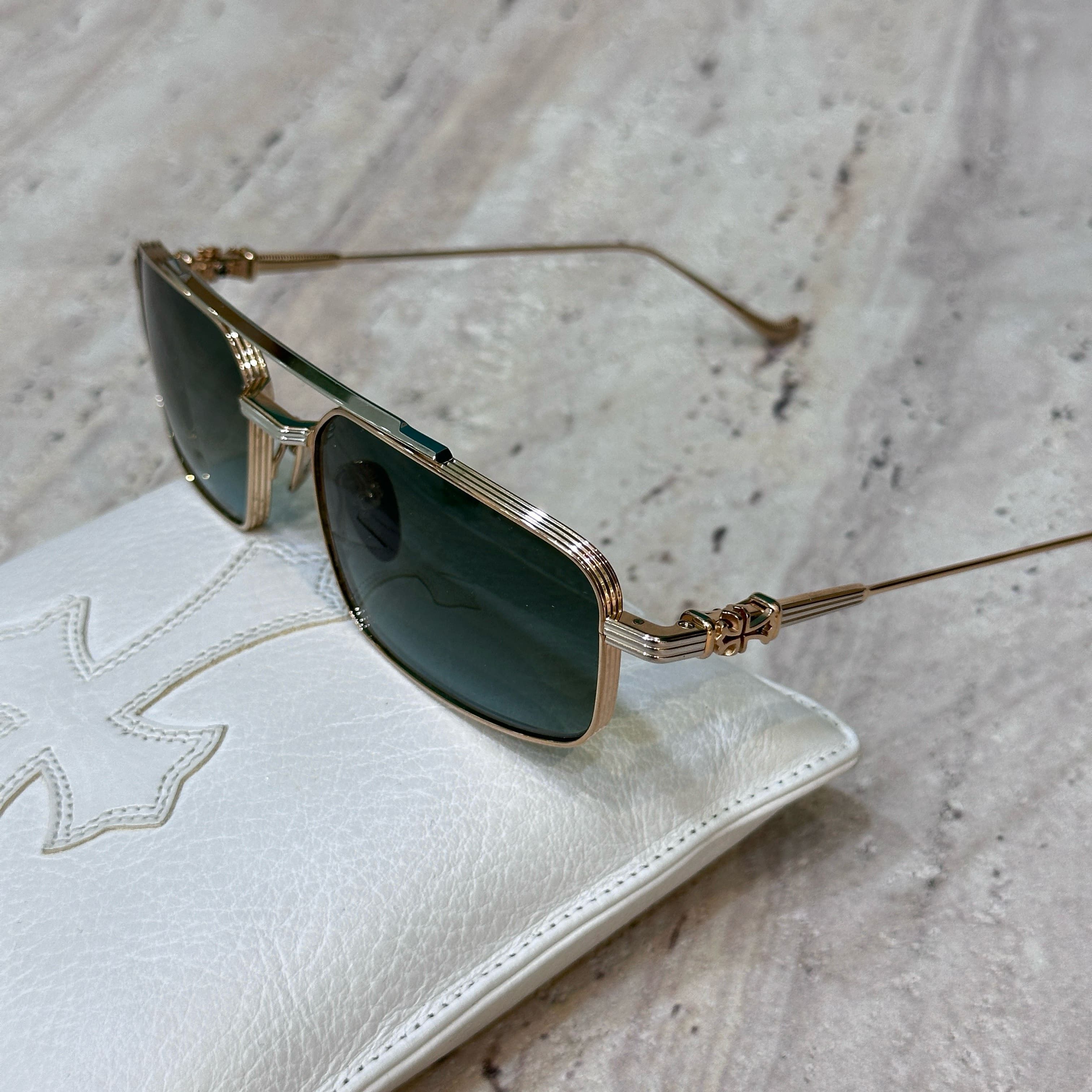 Chrome Hearts Double Bridge Metal Frame Sunglasses LICK'N Size ONE SIZE - 2 Thumbnail