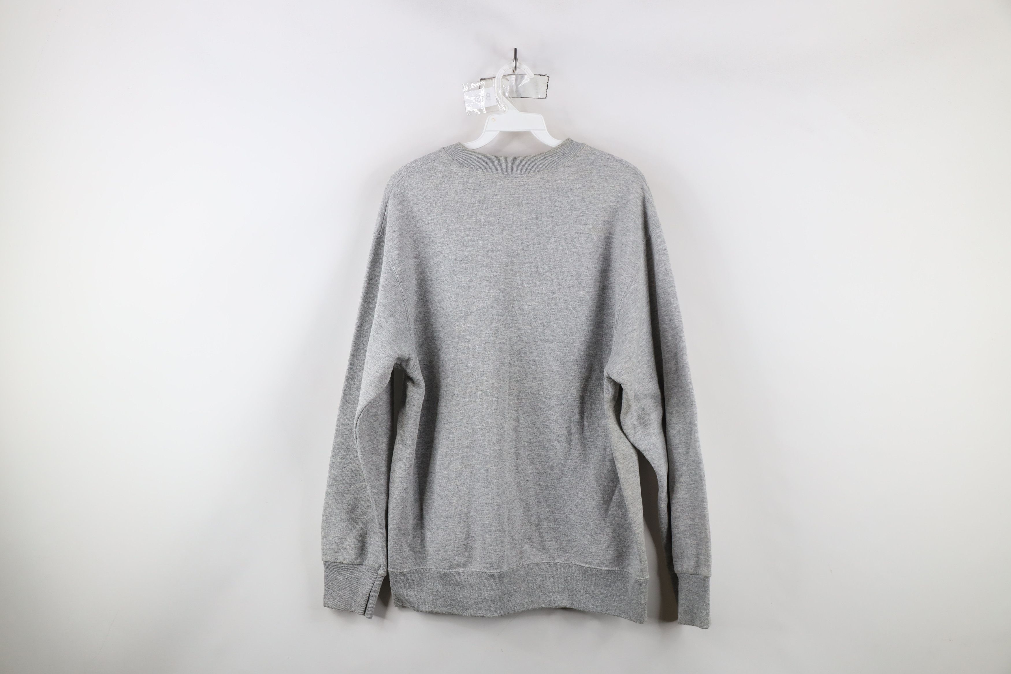 Vintage Vintage 90s Streetwear Crewneck Sweatshirt Heather Gray Size US M / EU 48-50 / 2 - 9 Thumbnail