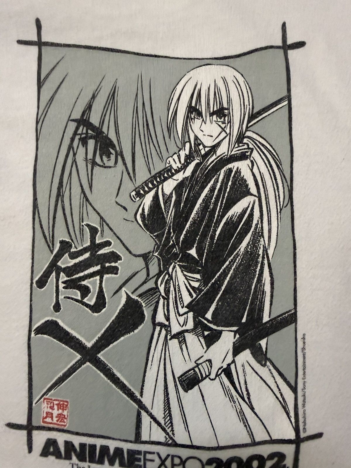 Other 2002 Vintage Anime Expo Rurouni Kenshin Samurai X Tee Size US XL / EU 56 / 4 - 4 Thumbnail