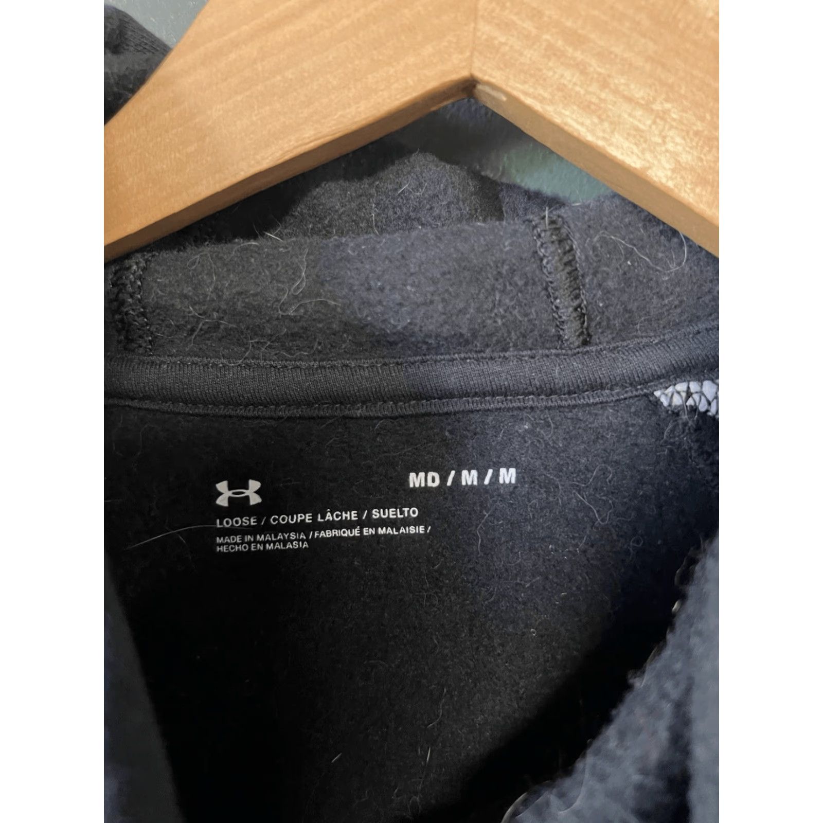 Under Armour Under Armour Womens Hooded Pullover Sweatshirt Black M Size M / US 6-8 / IT 42-44 - 3 Thumbnail