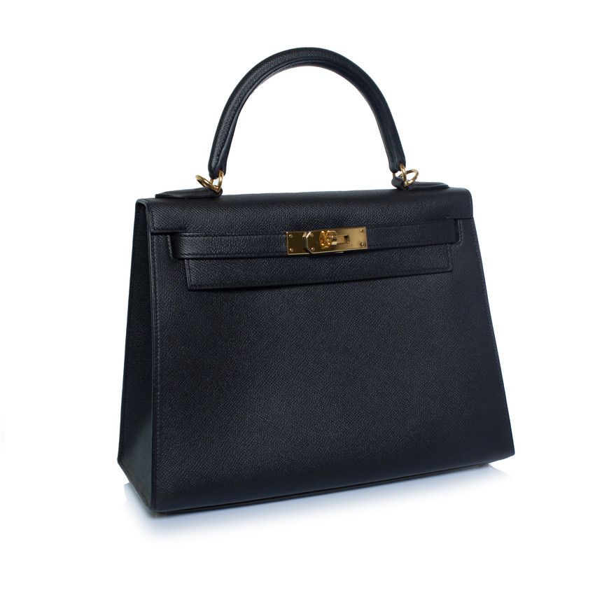 Hermes Hermes, sac Kelly II sellier 28 epsom 89 black Size ONE SIZE - 7 Thumbnail