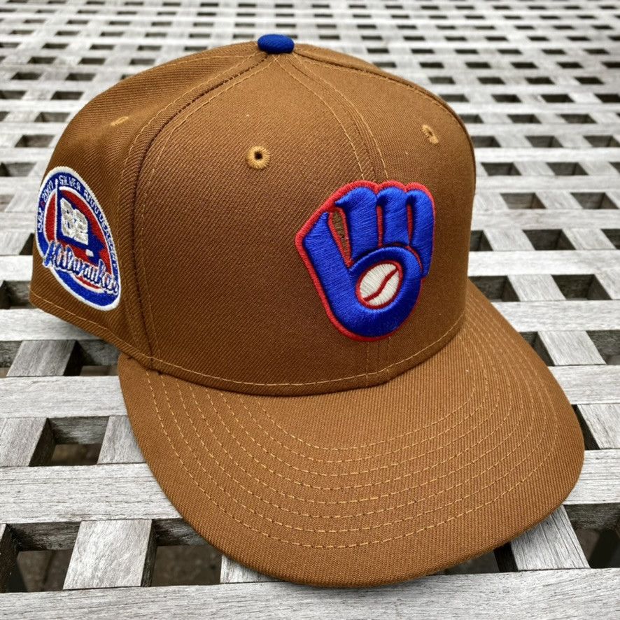 New Era Milwaukee Brewers Yote Ballpark Snack New Era Hat Club 7 3/8 Size ONE SIZE - 1 Thumbnail