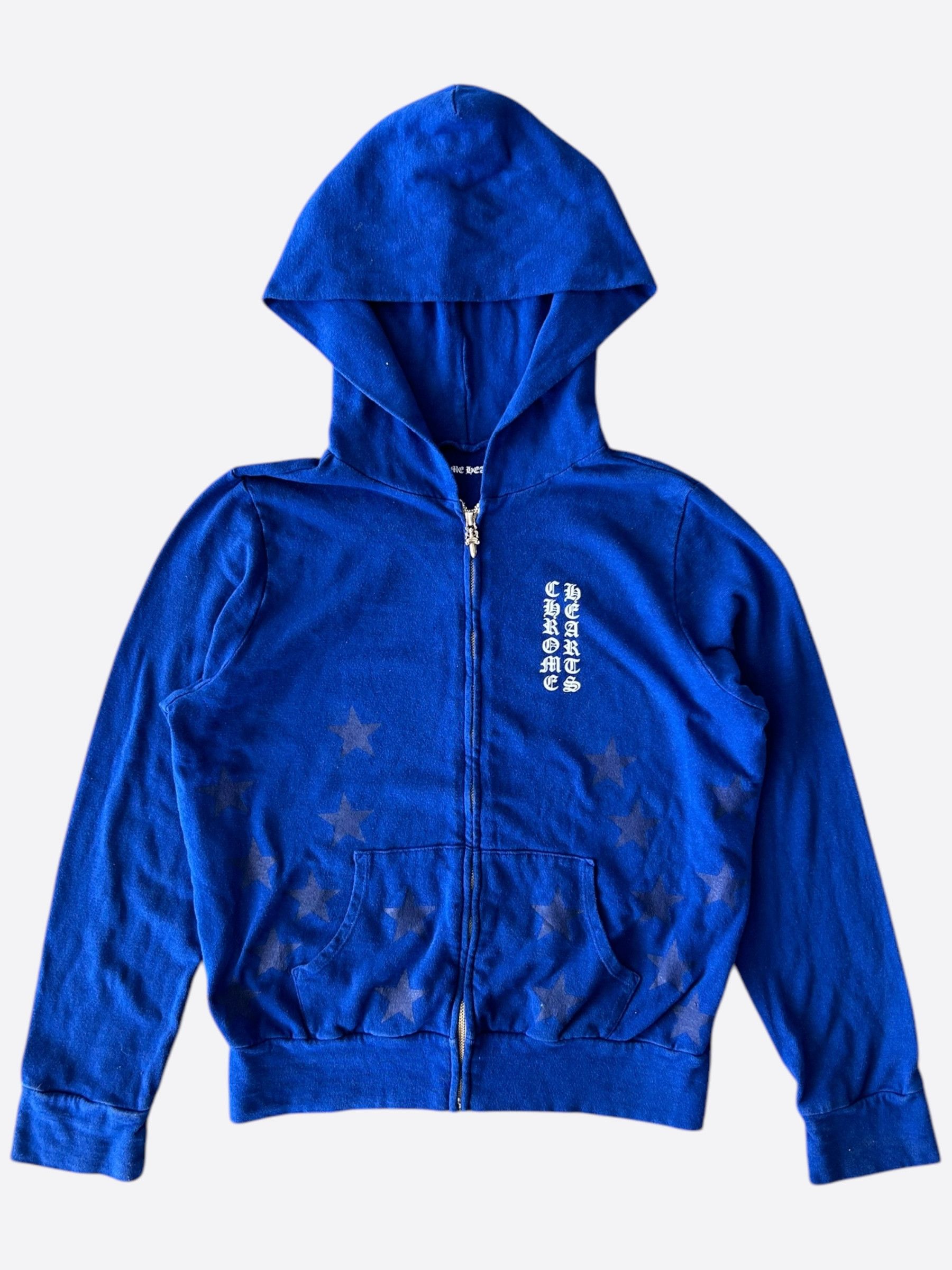 限定コラボ【Chrome Hearts×Rolling Stones】BLUE ロゴパーカー chrome-hearts-rolling-stone-