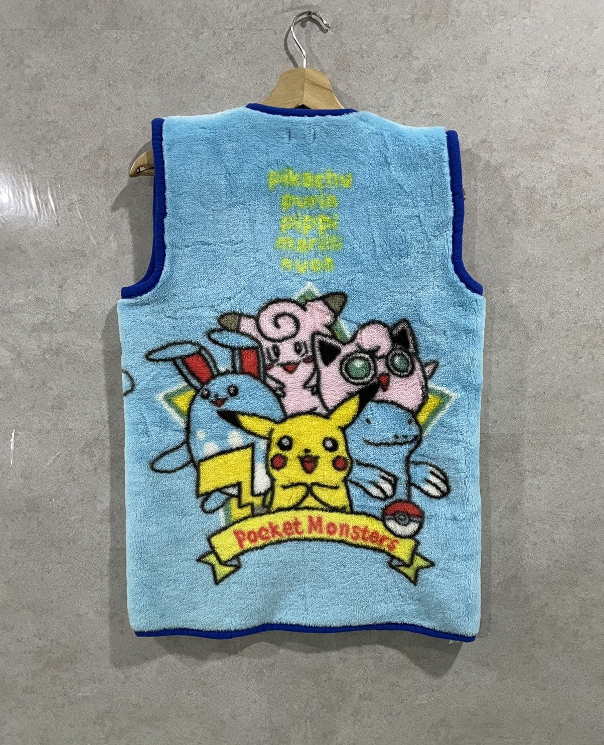 Japanese Brand Vintage Pokemon Fleece Vest AOP Limited Edition Size US M / EU 48-50 / 2 - 5 Thumbnail