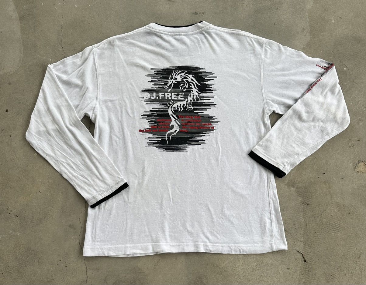Japanese Brand × Vintage VINTAGE DJ.FREE DOUBLE LAYER NECK AND CUFF LS TEE Size US L / EU 52-54 / 3 - 1 Thumbnail