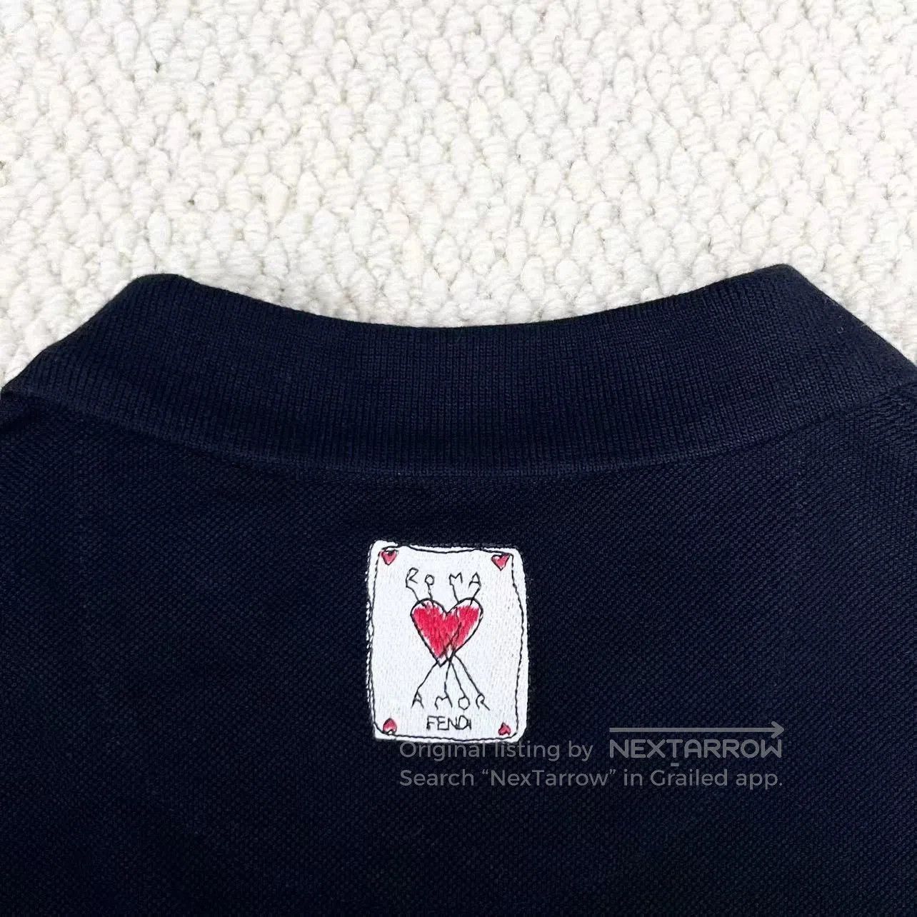 Fendi Fendi Black Embroidered Polo Short Sleeve Shirt. Size US L / EU 52-54 / 3 - 6 Thumbnail