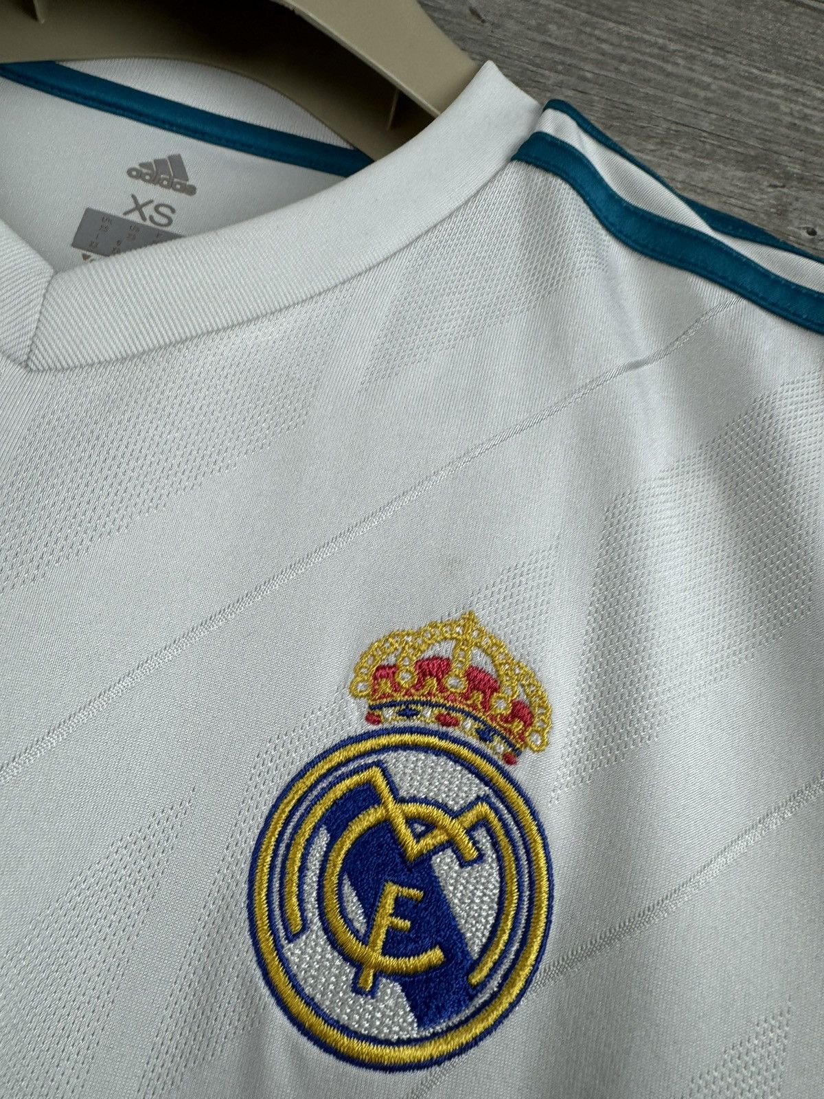 Adidas ADIDAS REAL MADRID SOCCER JERSEY ⚽️ Y2K DRILL STYLE SIZE XS Size US XS / EU 42 / 0 - 17 Thumbnail