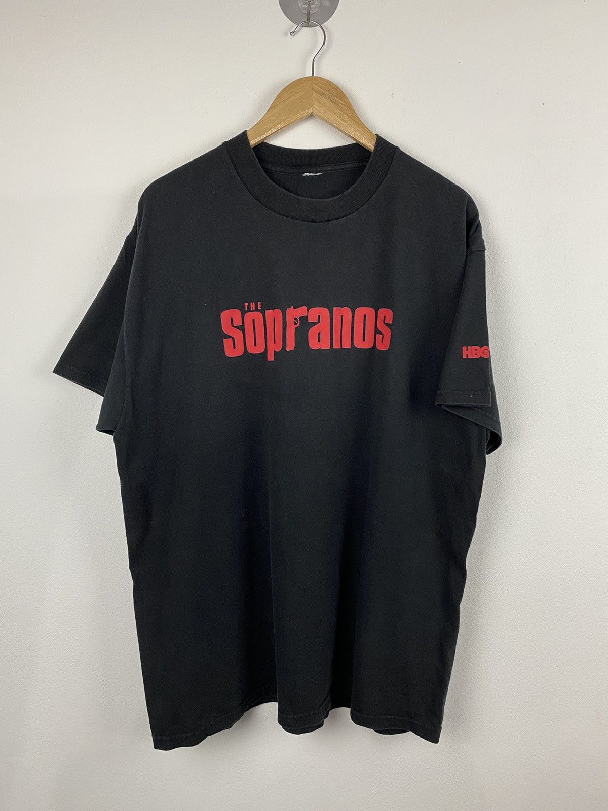 image of Hype x Movie Vintage Y2K The Sopranos T-Shirt in Black, Men's (Size XL)