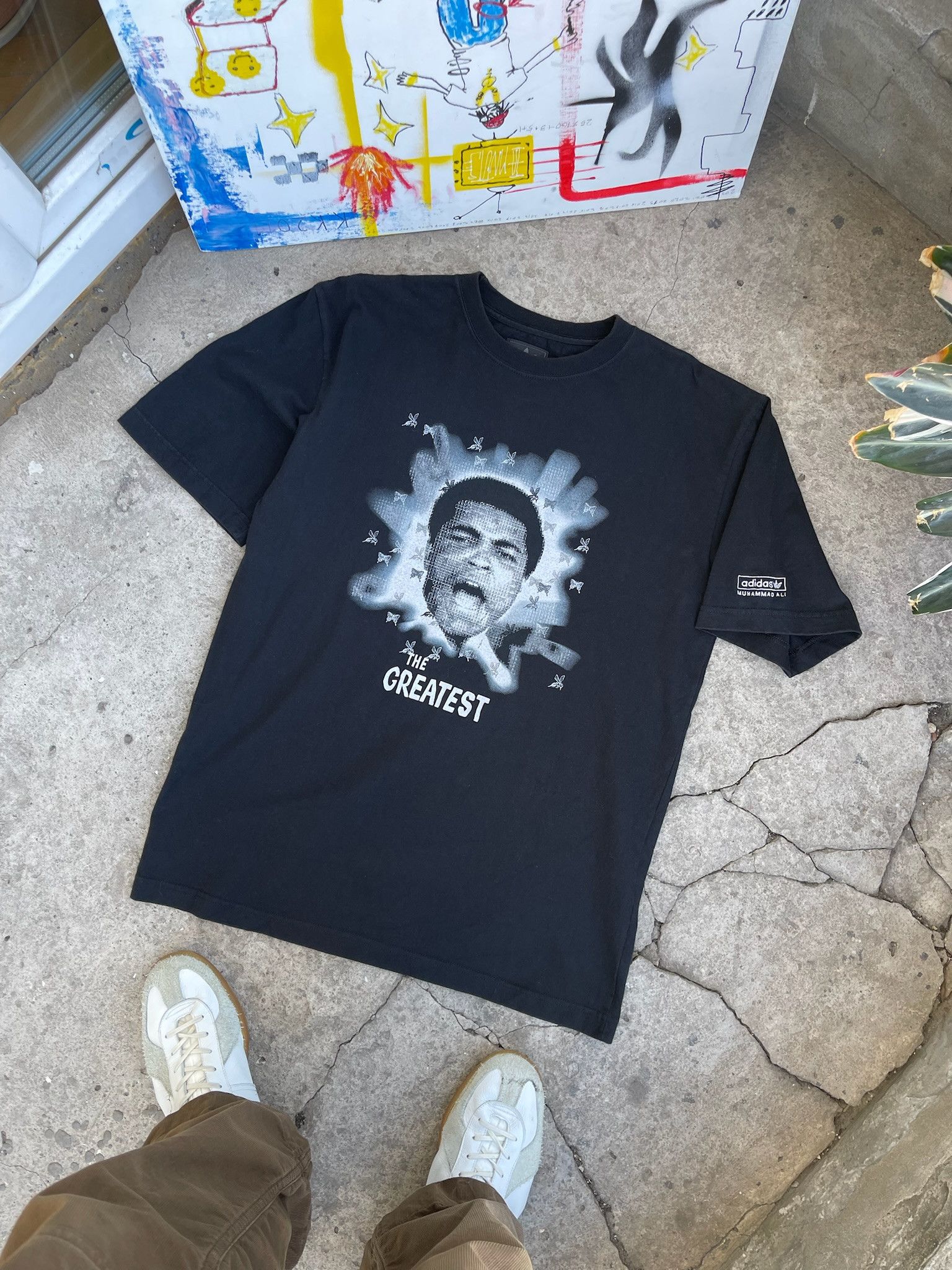 Adidas × Vintage Muhammad Ali 2006 THE GREATEST Vintage T-shirt|Black|size M Size US S / EU 44-46 / 1 - 2 Thumbnail