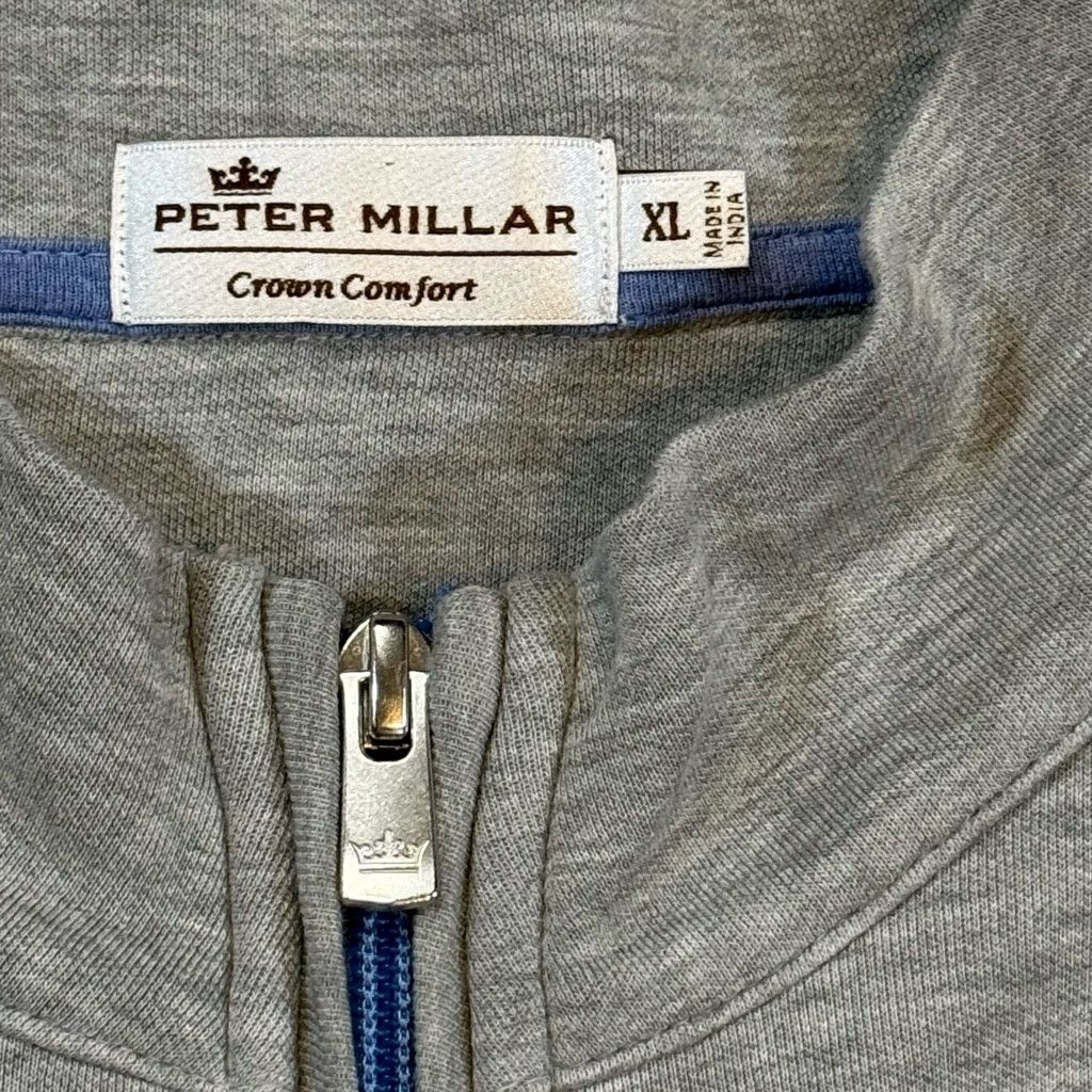 47 Brand Peter Millar Men’s XL Crown Comfort 1/4 Zip Pullover Size US XL / EU 56 / 4 - 3 Thumbnail