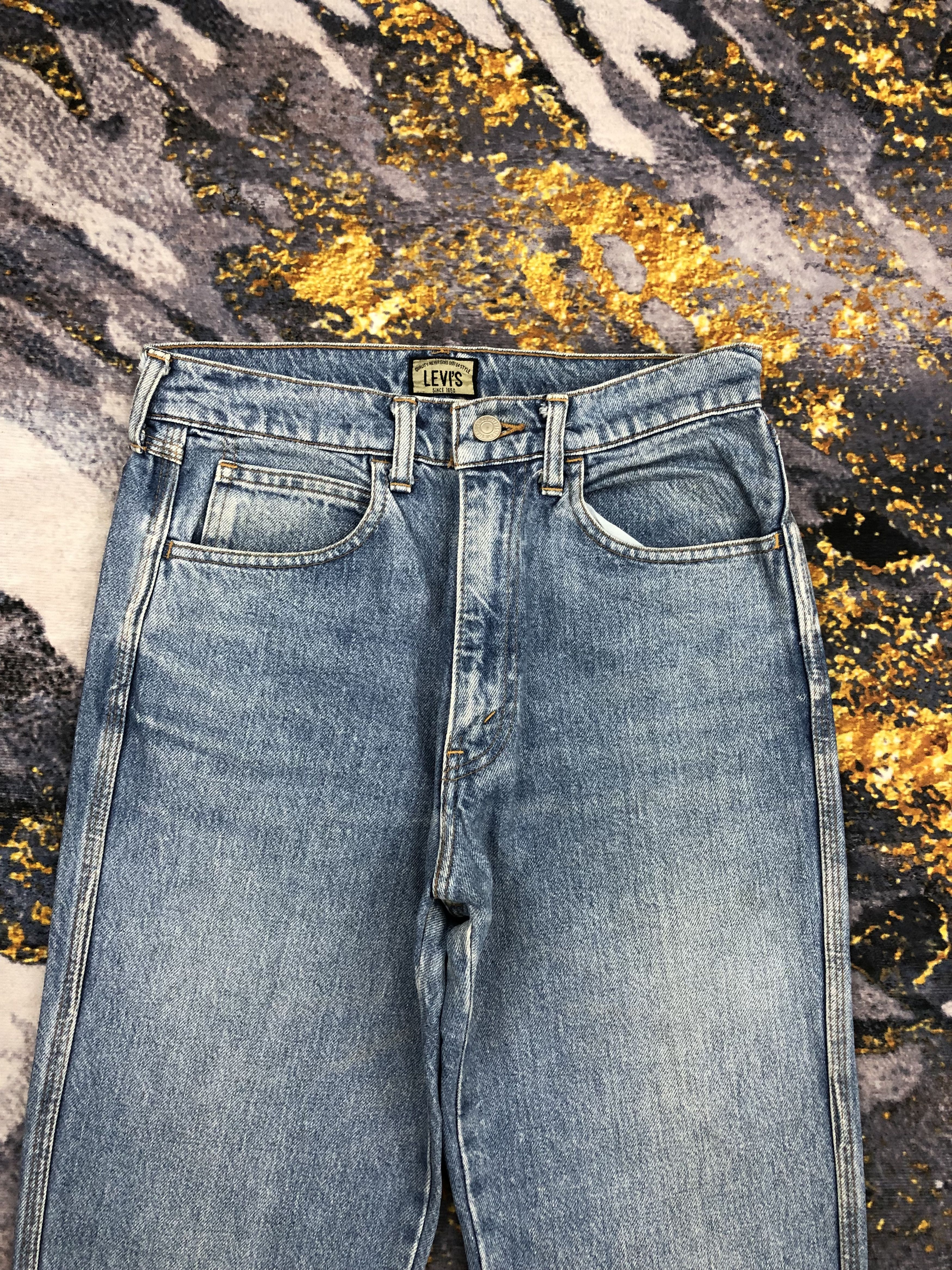 Levi's Vintage 90s Levis 636 Faded Blue Jeans DPP0165 Size US 29 - 2 Thumbnail