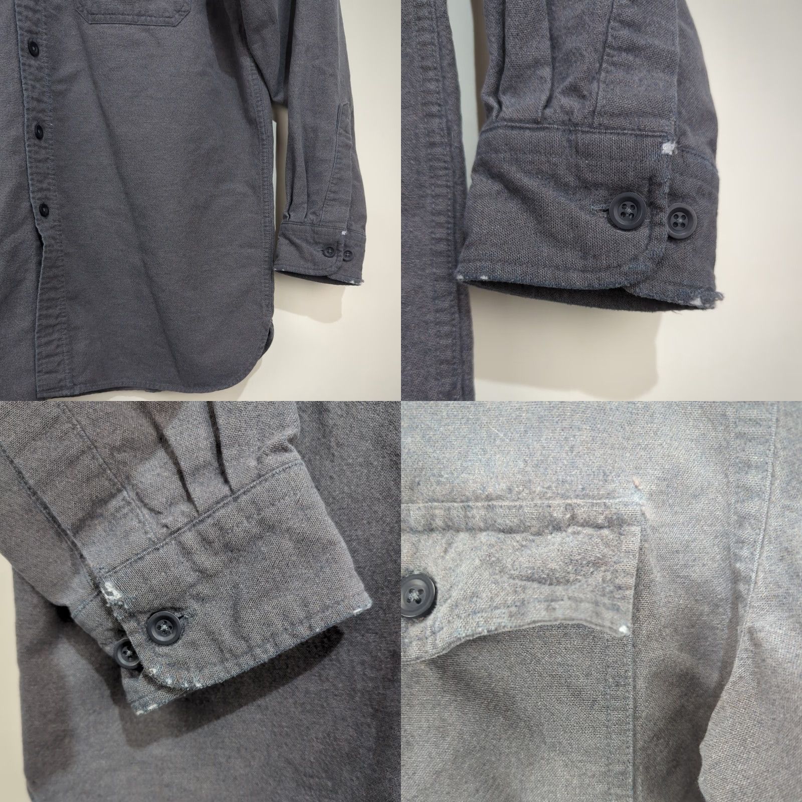 Vintage LL Bean Chamois Gray Button Up Shirt Men’s Large Reg Traditional Fit Thick Size US L / EU 52-54 / 3 - 8 Thumbnail