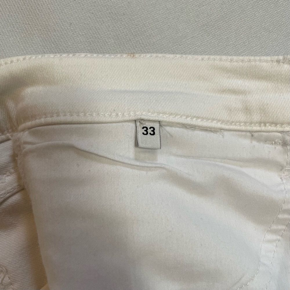 Hudson NWT New $145 Hudson White Gracie Mid-Rise Raw-Edge Shorts S Size 33" - 9 Thumbnail