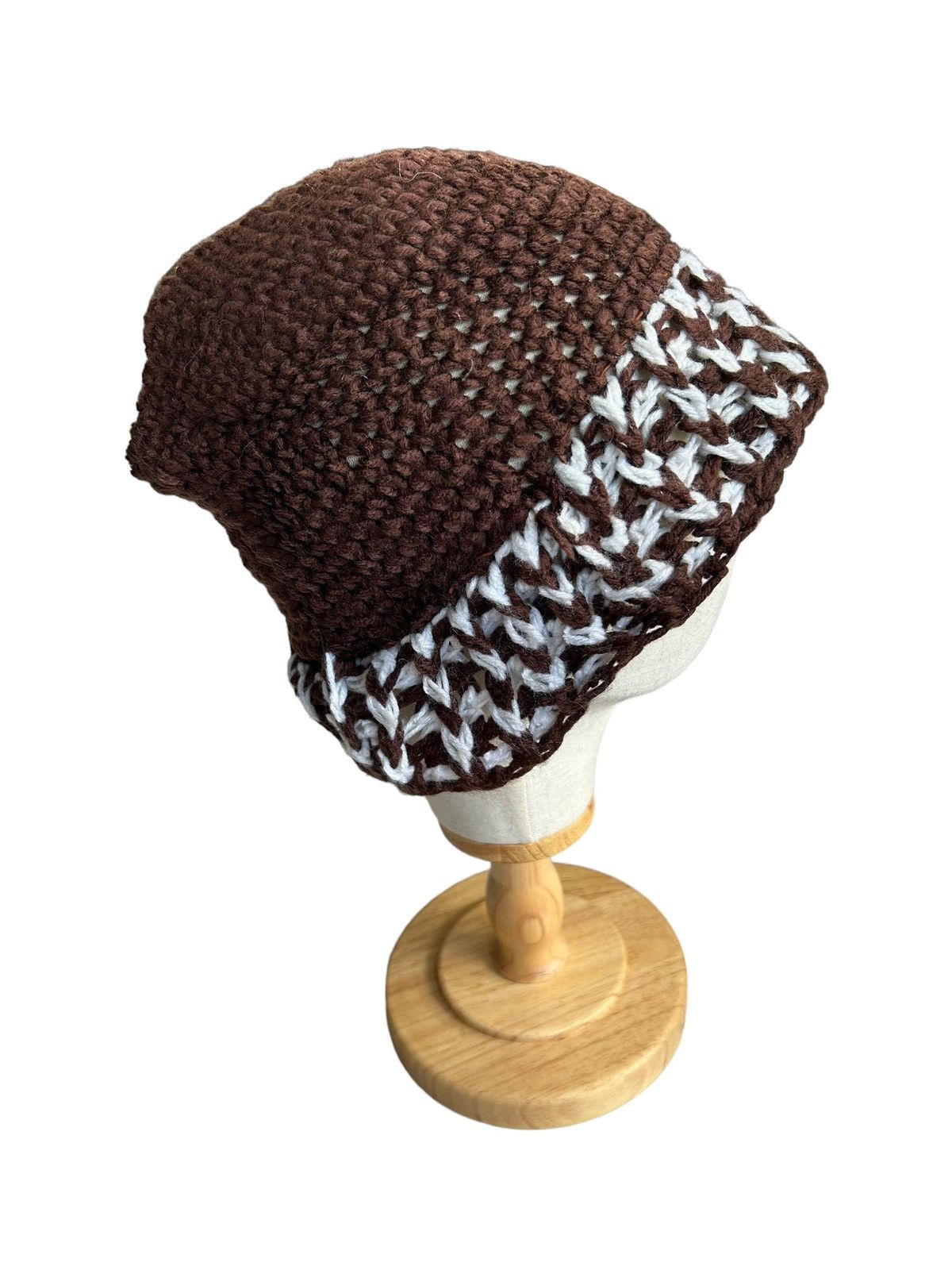 Japanese Brand Crochet Knitted Bucket Hats Size ONE SIZE - 3 Thumbnail