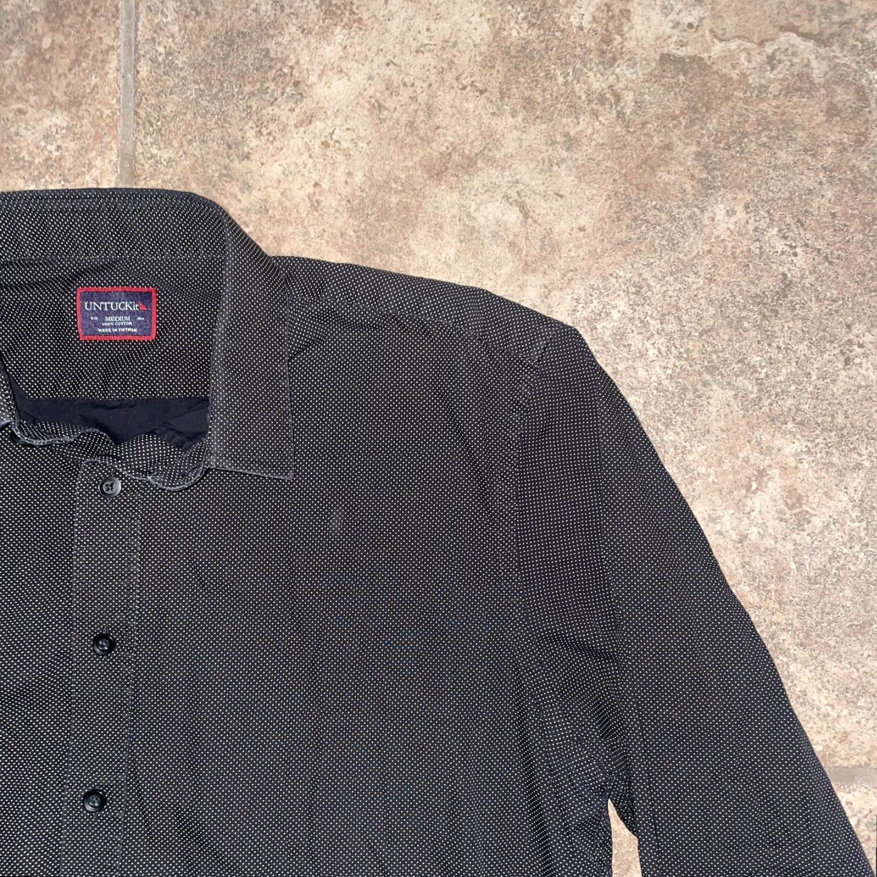 UNTUCKit DULUTH Plaid Button-Up Shirt Black Long Sleeve Women M 100% Cotton Flannel Size M / US 6-8 / IT 42-44 - 2 Thumbnail