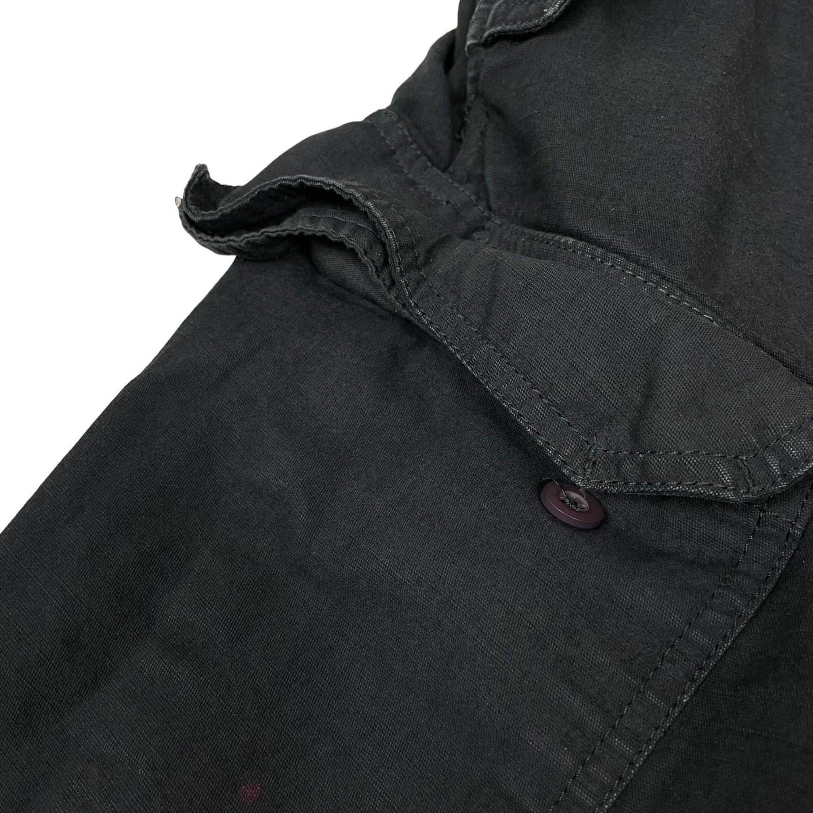 Nike × Vintage Nike Adults Black Cotton Swoosh Embroidered Cargo Shorts M Size US 30 / EU 46 - 4 Thumbnail